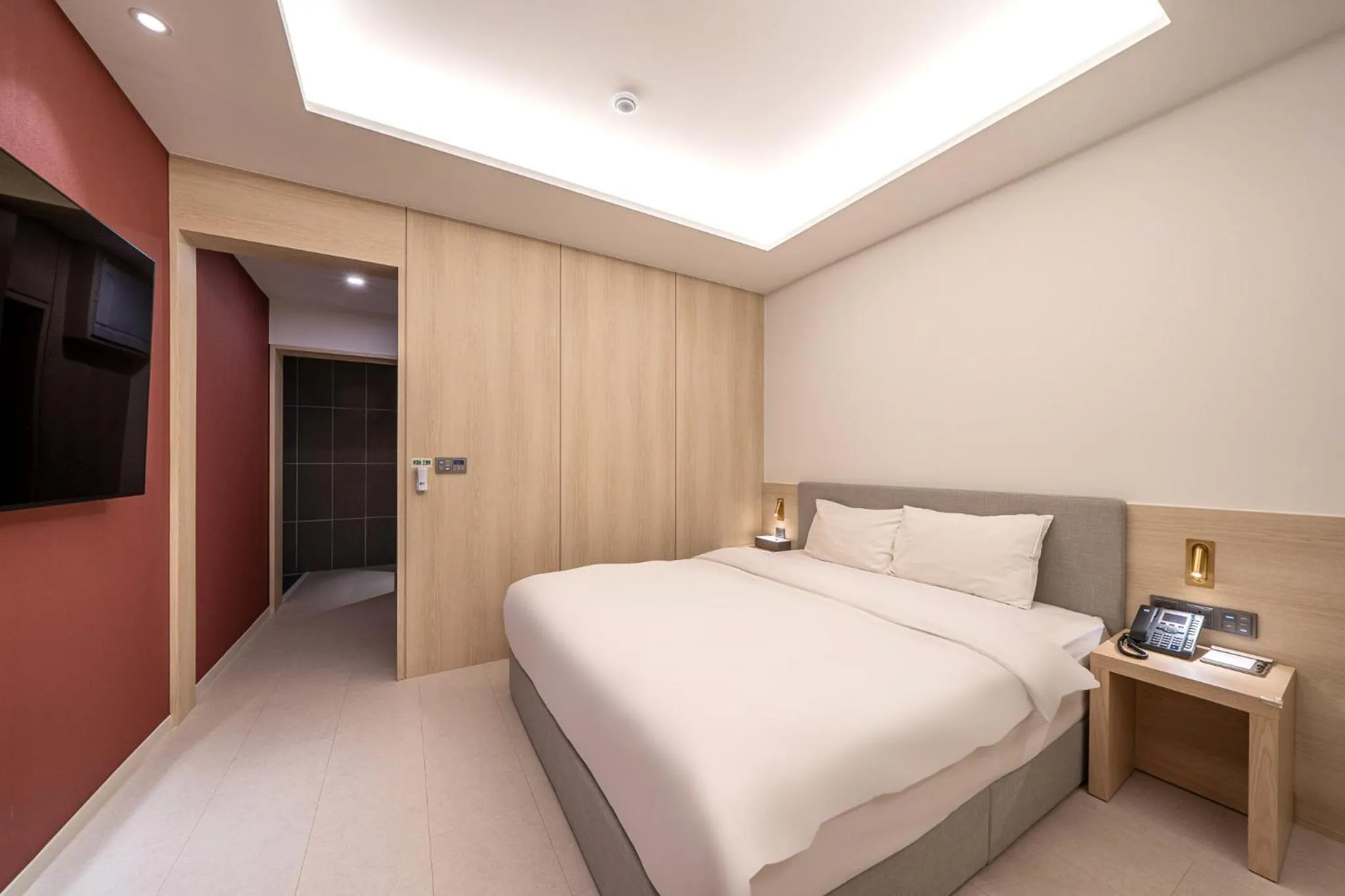 Bed in Hound Hotel Gwangju Cheomdan