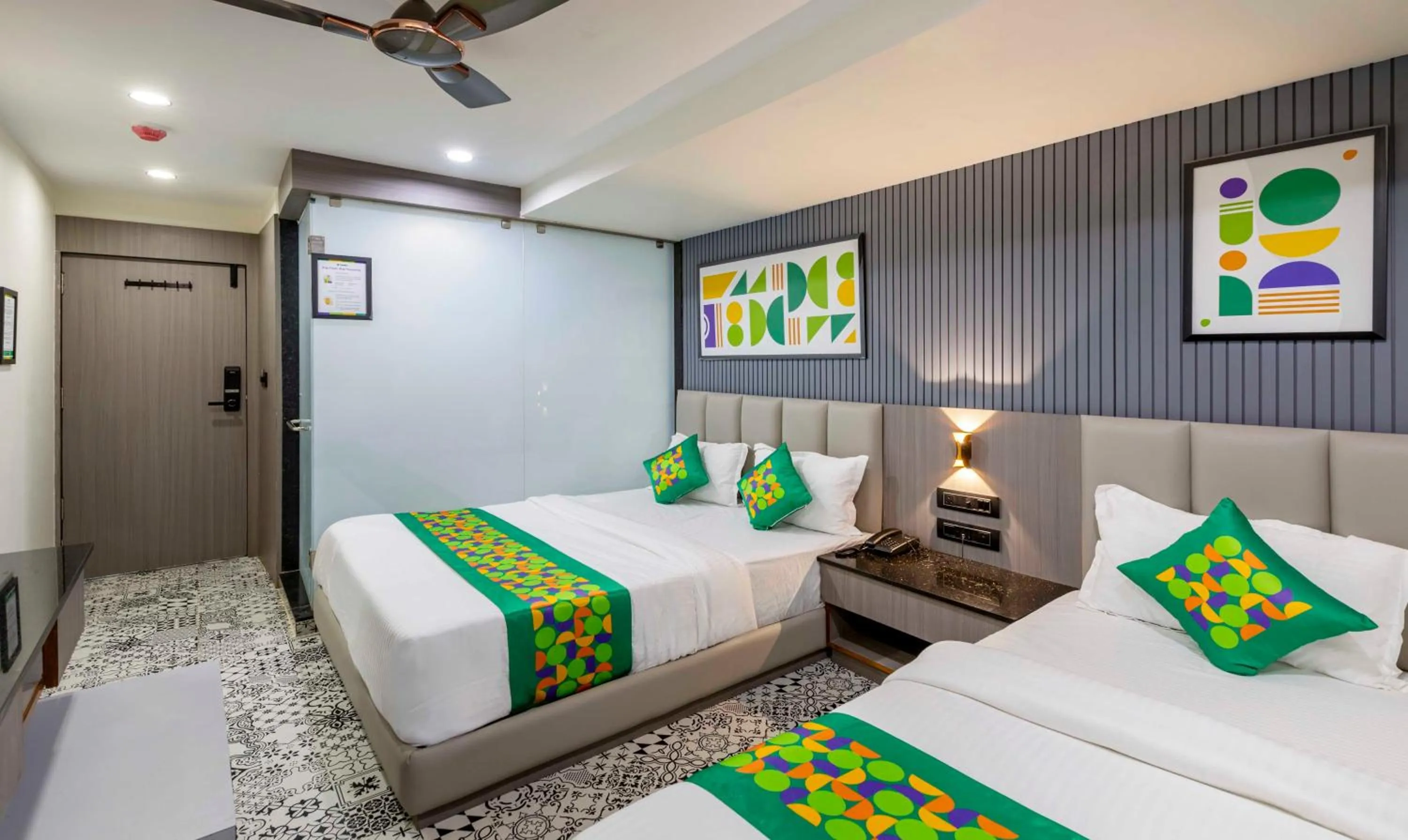 Bedroom, Bed in Treebo KBC