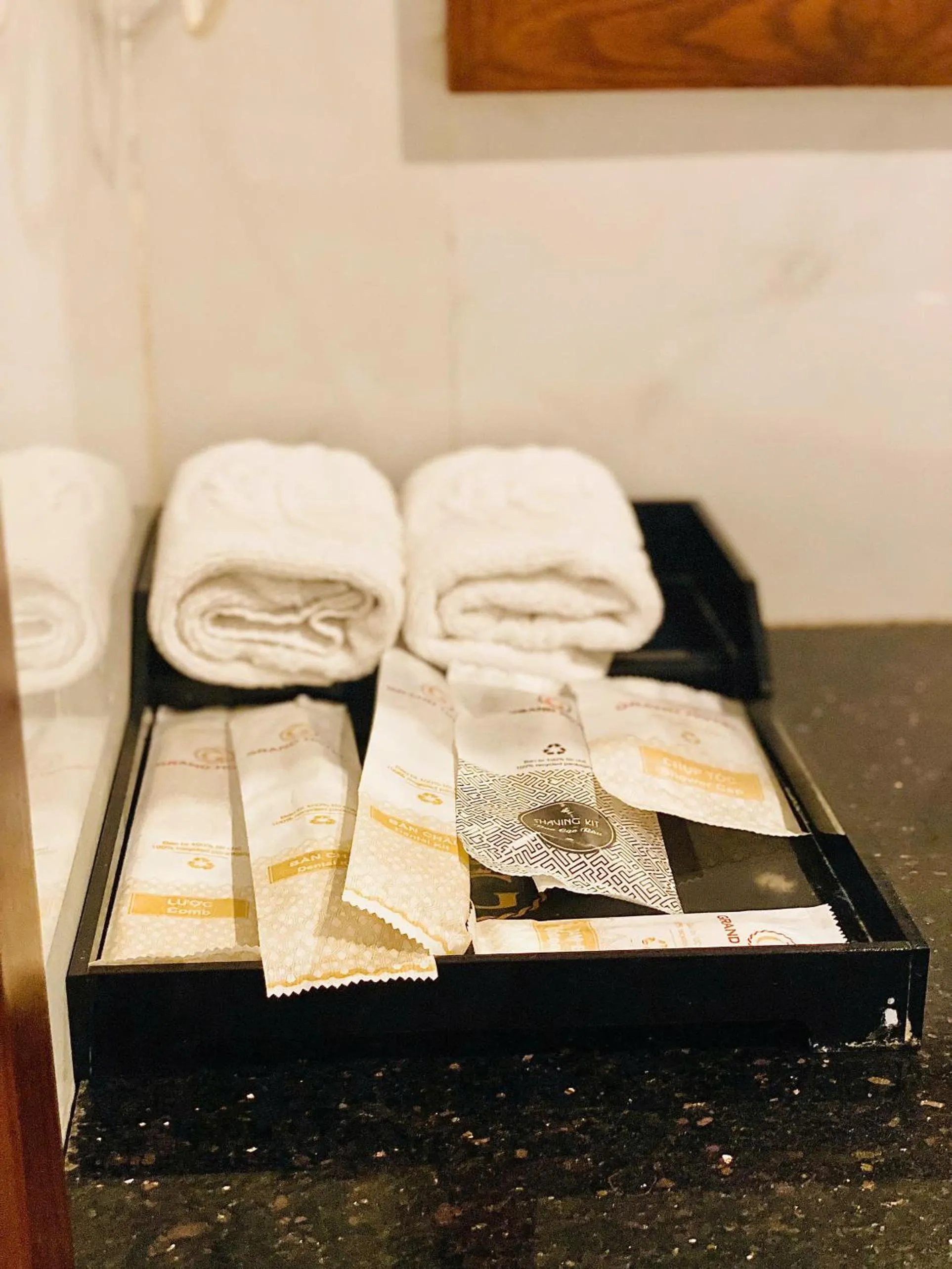 towels in Grand Móng Cái Hotel