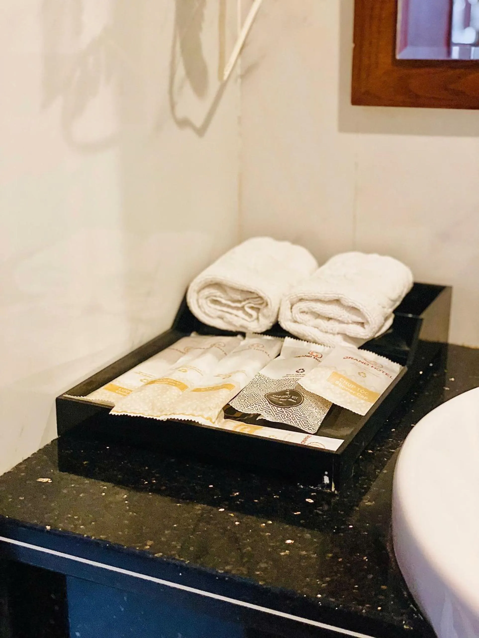 towels in Grand Móng Cái Hotel