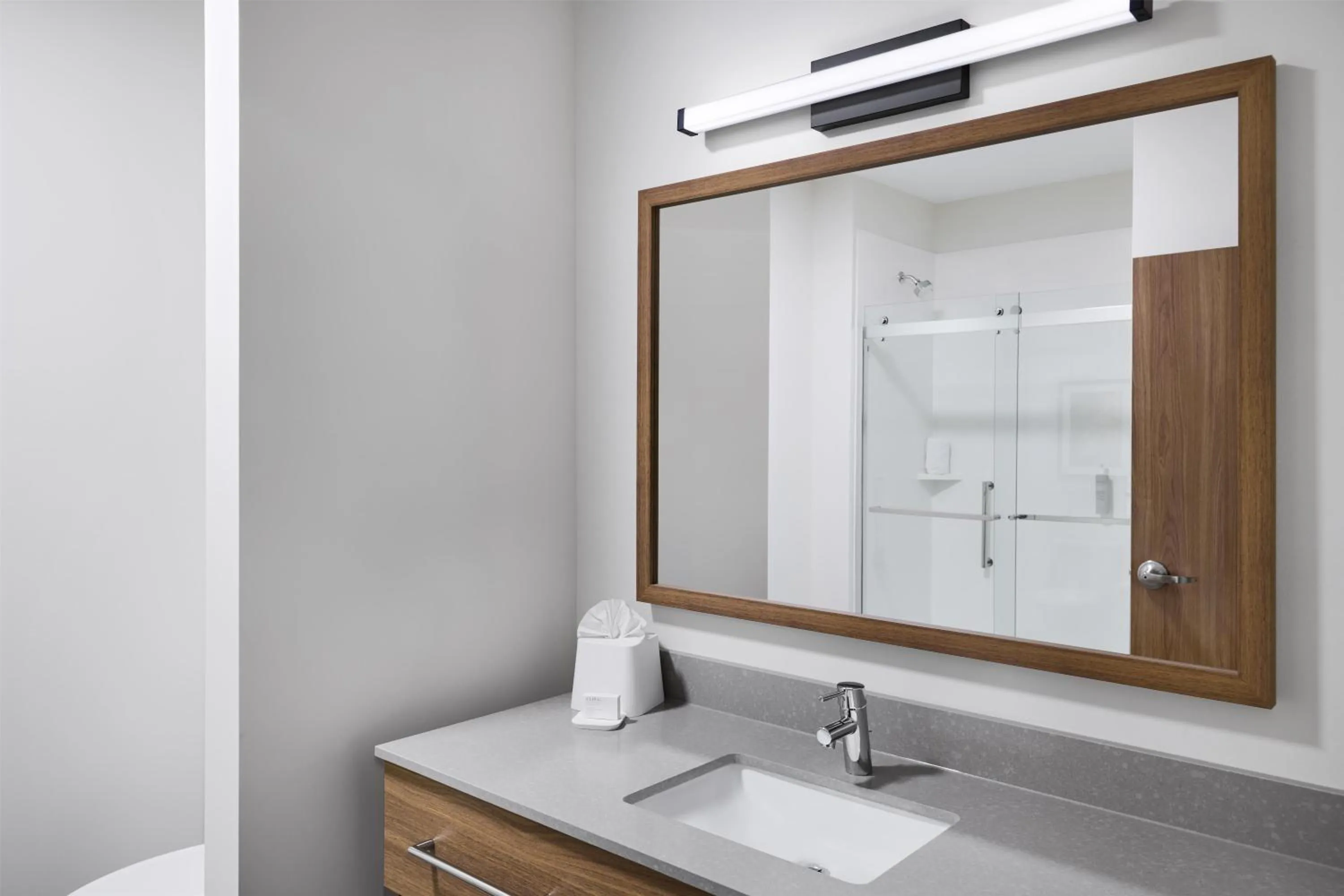 Bathroom in Hampton Inn by Hilton Lincoln Downtown