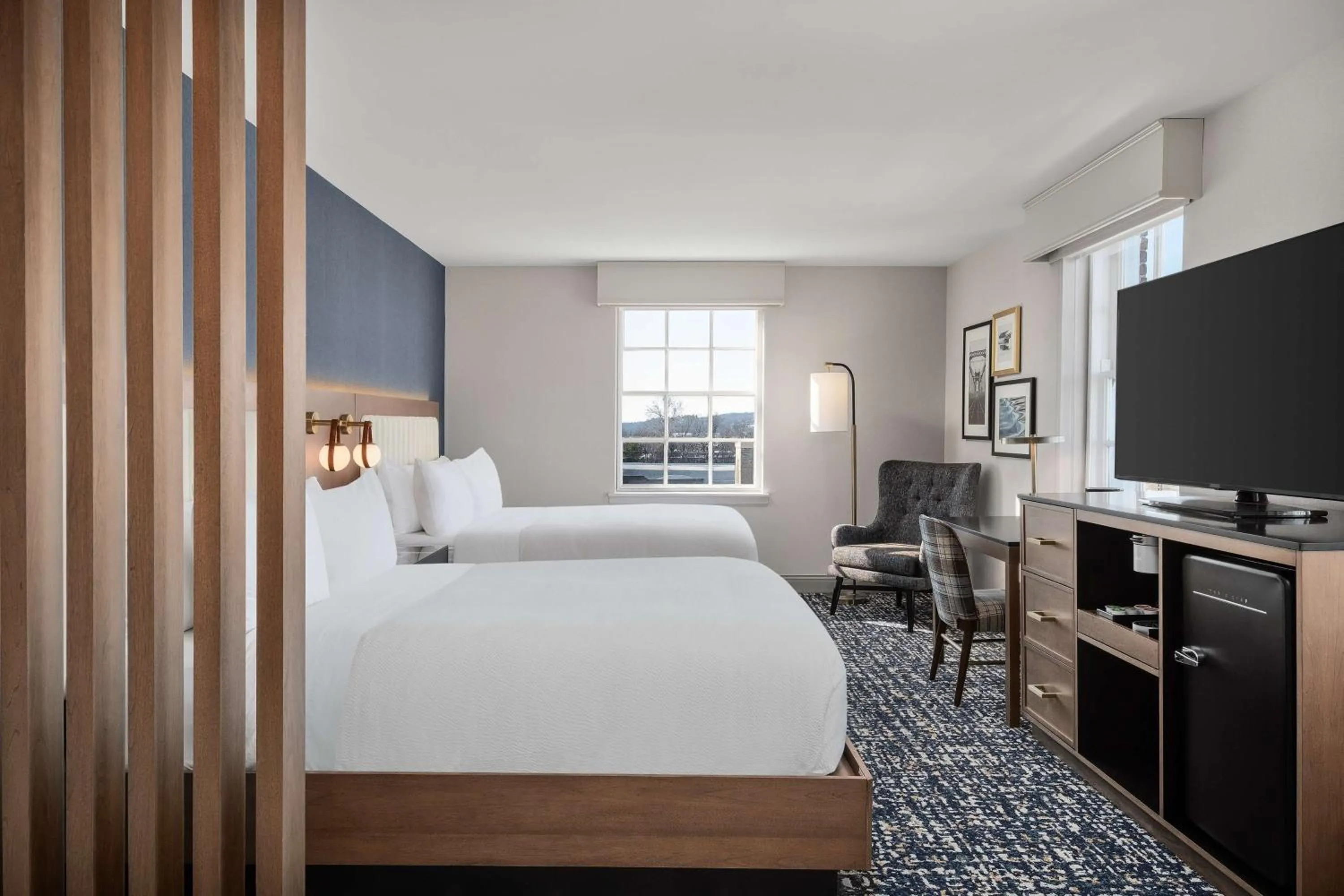 Bed in The Well House Hamilton, Tapestry Collection By Hilton