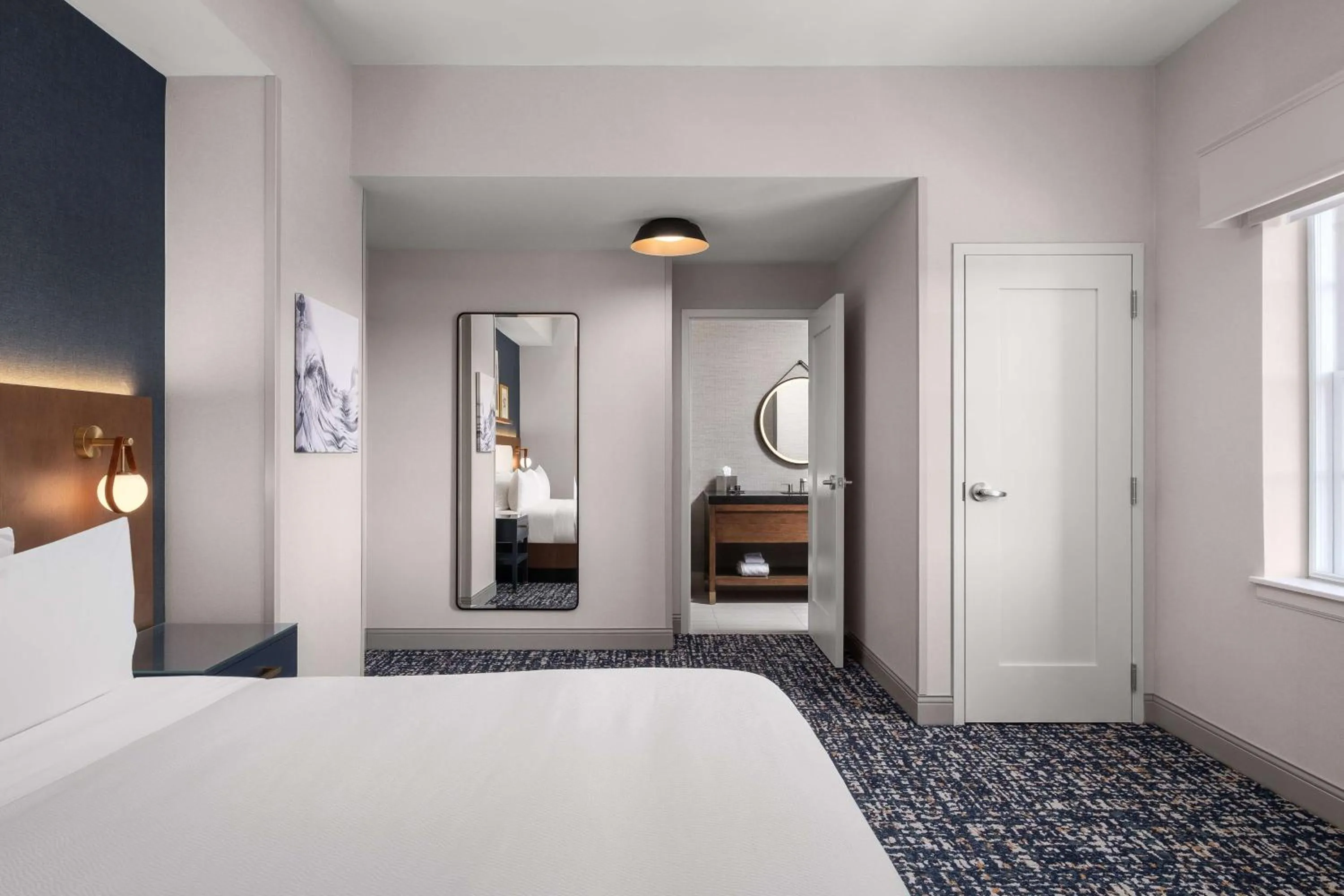 Bed in The Well House Hamilton, Tapestry Collection By Hilton