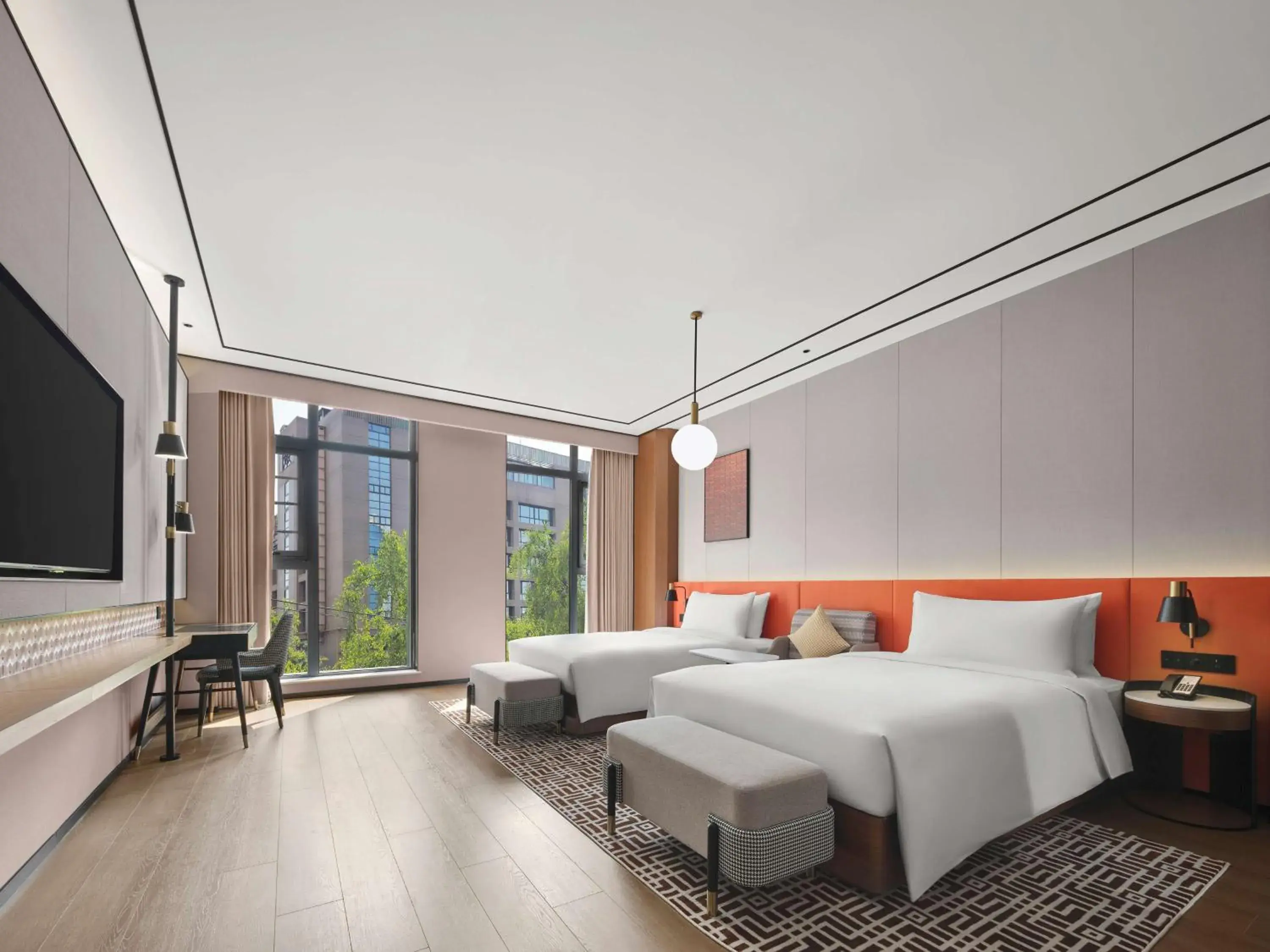 Deluxe Twin Room in Hilton Garden Inn Xi'An Bell Tower Deluxe Twin Room in Hilton Garden Inn Xi'An Bell Tower