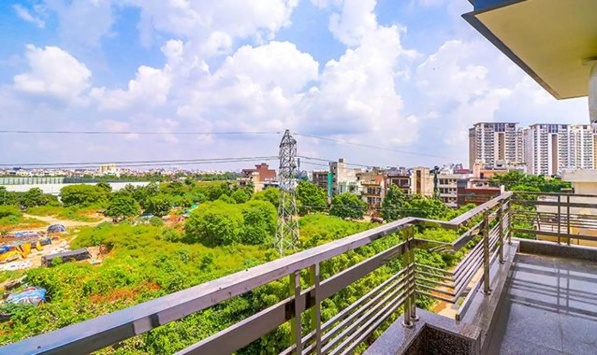 Balcony/Terrace in FabHotel Star Corporate Suite Near Medanta-The Medicity & Park Hospital, Gurugram