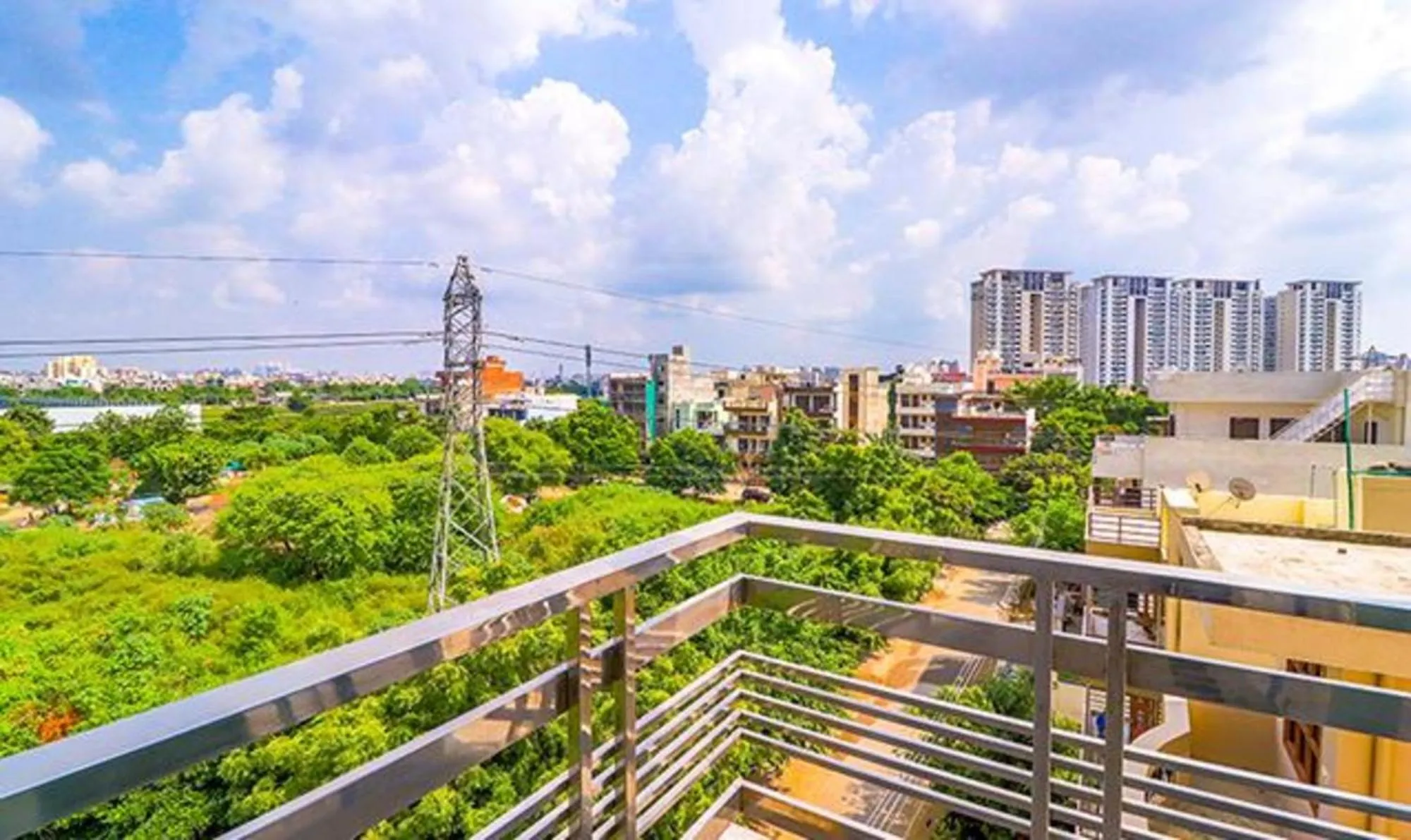 Balcony/Terrace in FabHotel Star Corporate Suite Near Medanta-The Medicity & Park Hospital, Gurugram