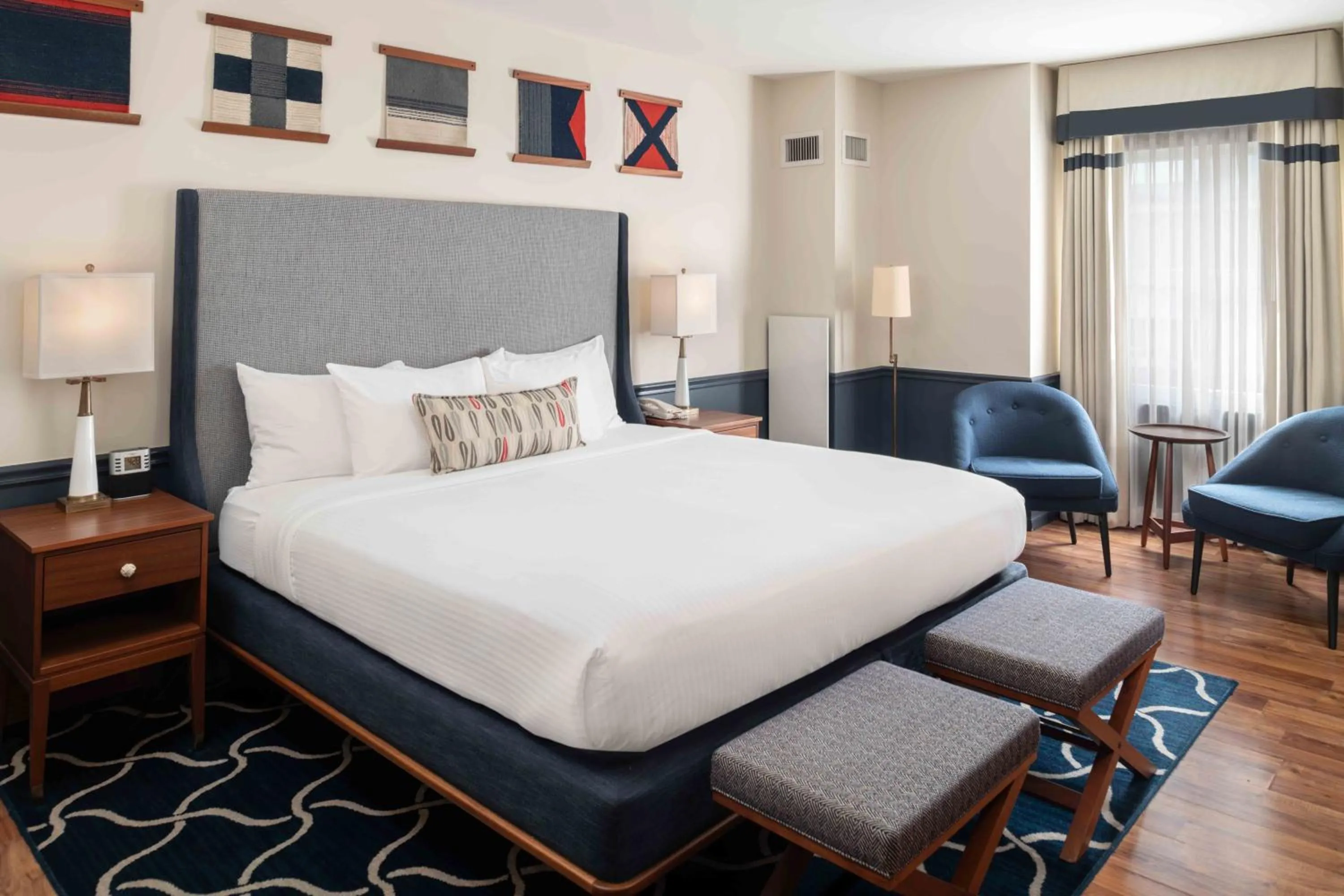 Bed in Portland Harbor Hotel