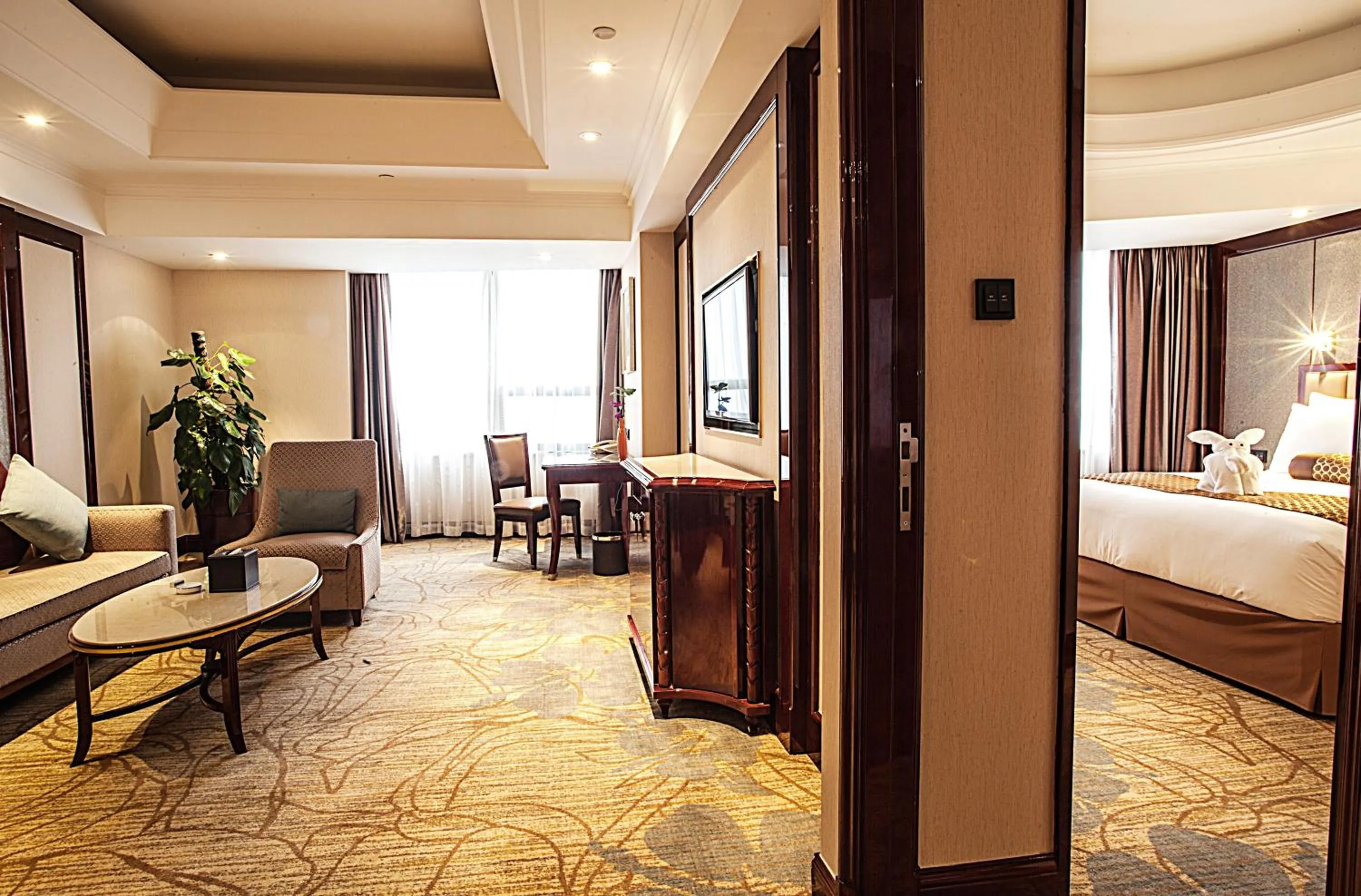 Photo of the whole room, Bed in Xian heng Hotel