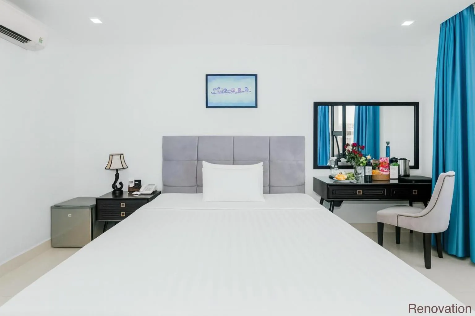 Bed in Ocean Haven Hotel