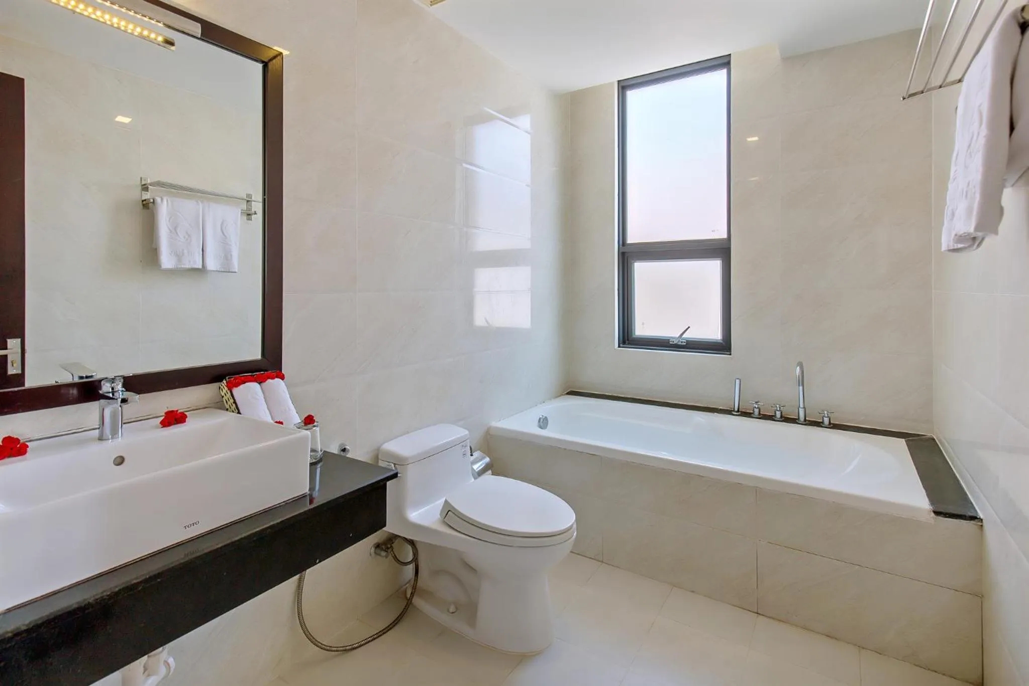 Bathroom in Ocean Haven Hotel