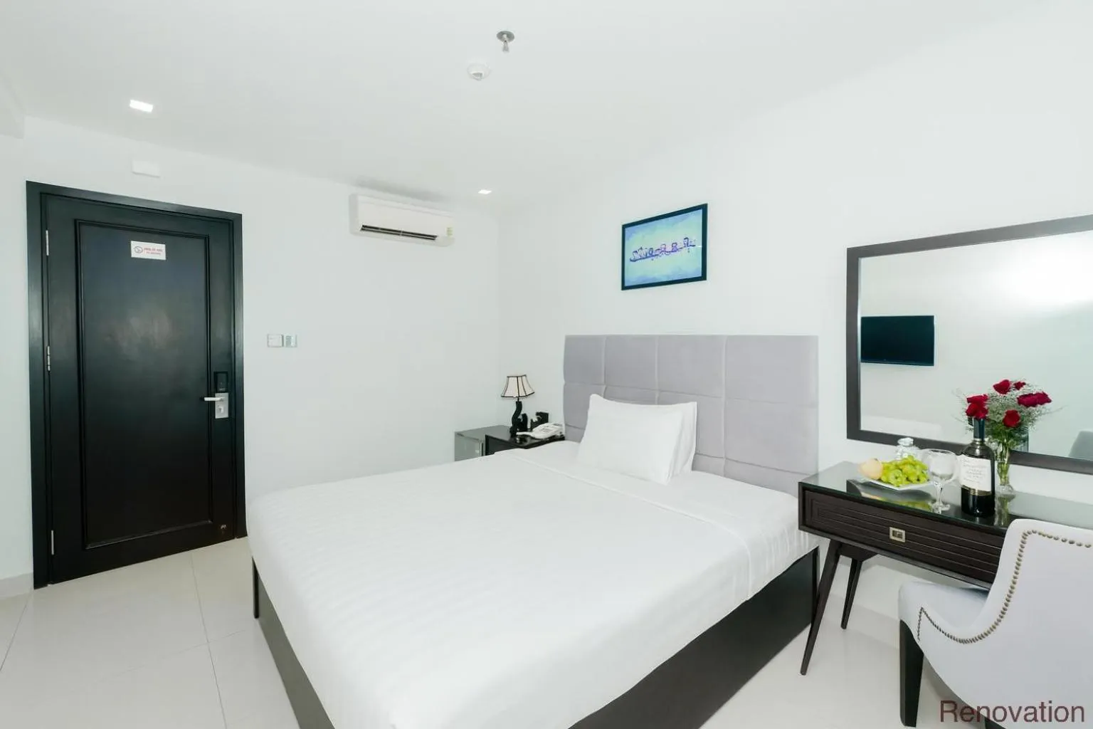 Bed in Ocean Haven Hotel