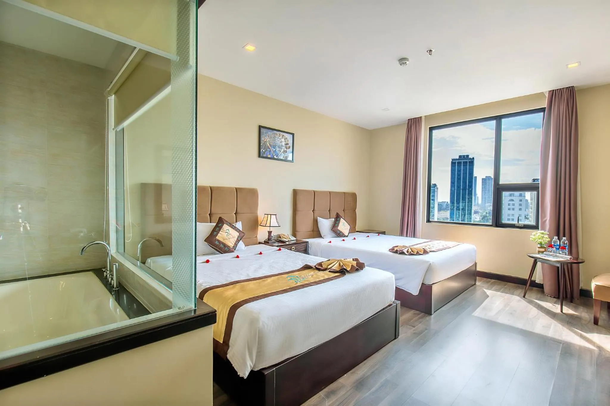City view, Bed in Ocean Haven Hotel