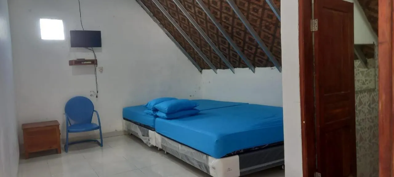 Bed in Villa Blue Ocean Tanjung Lesung