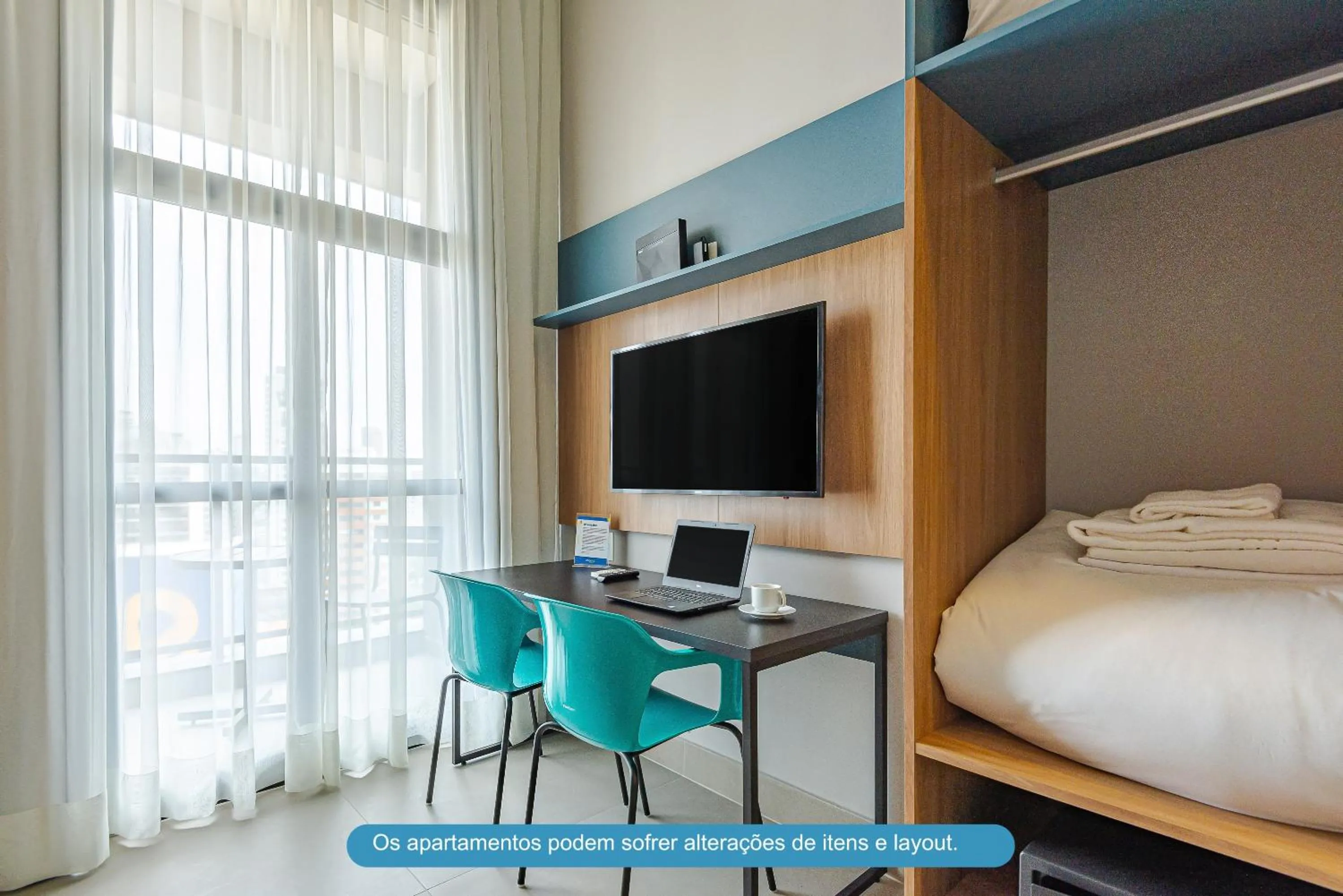 TV and multimedia, Bed in Roomo Transamerica SP Brooklin 370