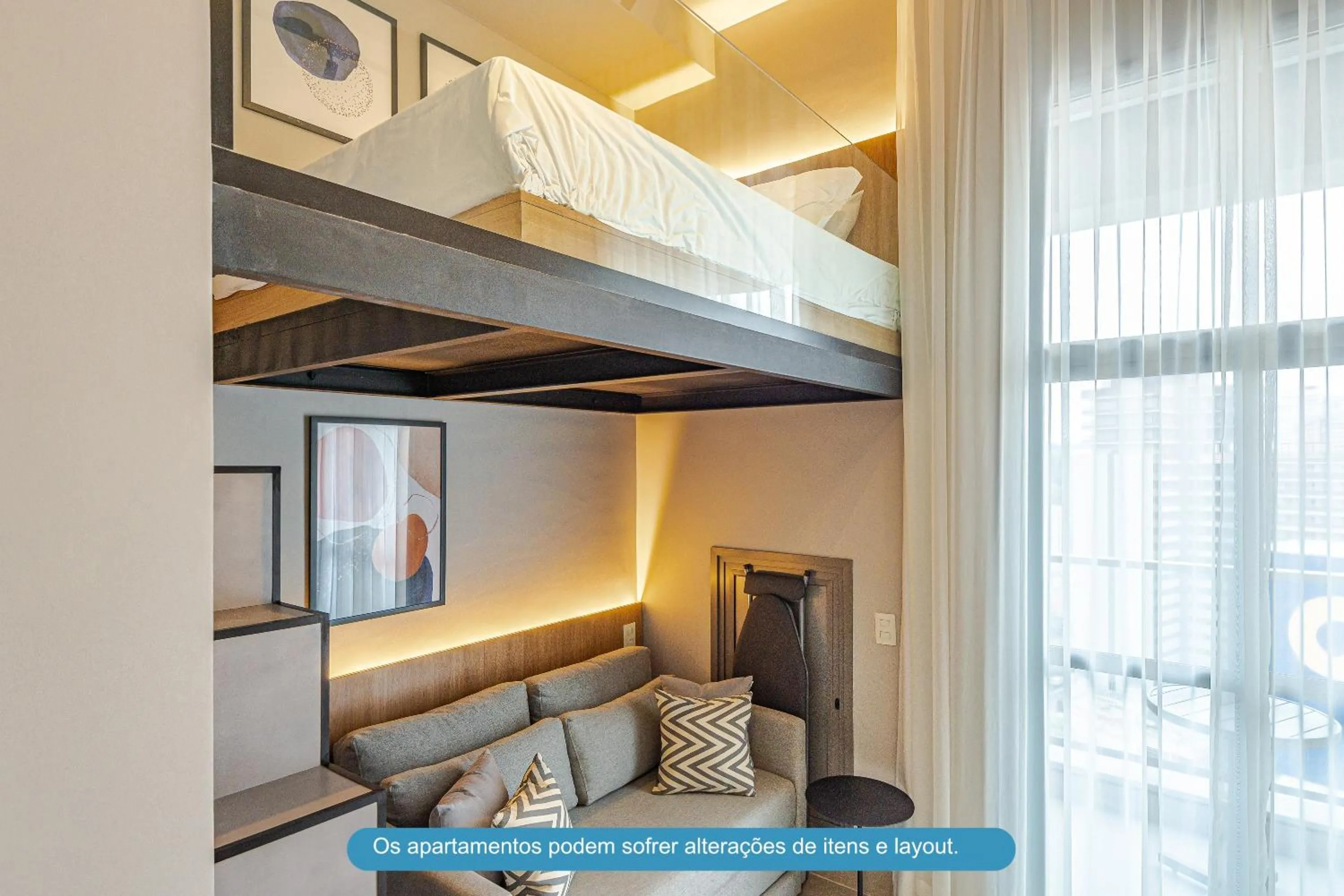 Bedroom, Bed in Roomo Transamerica SP Brooklin 370