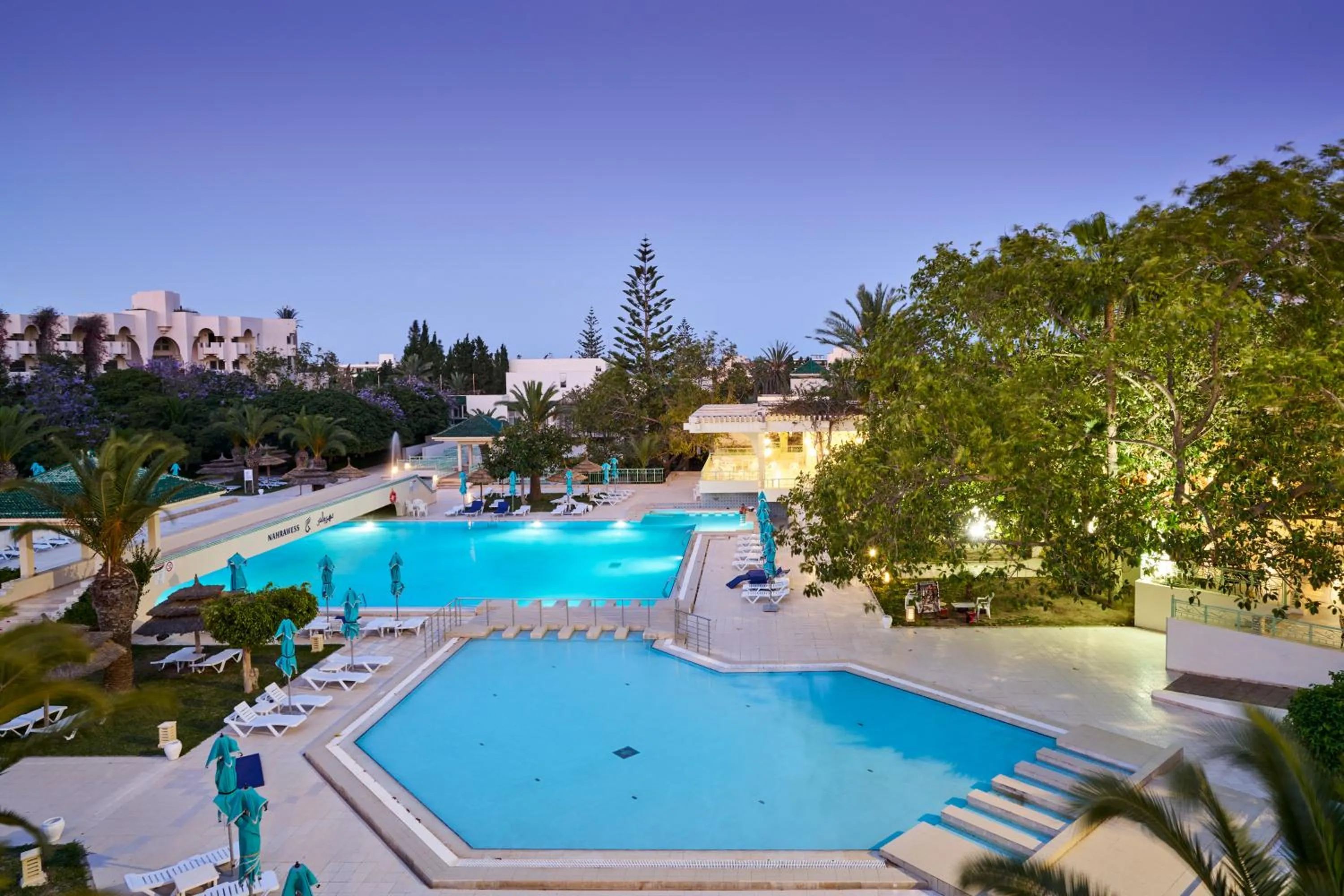 Swimming pool in Nahrawess Resort & Thalasso