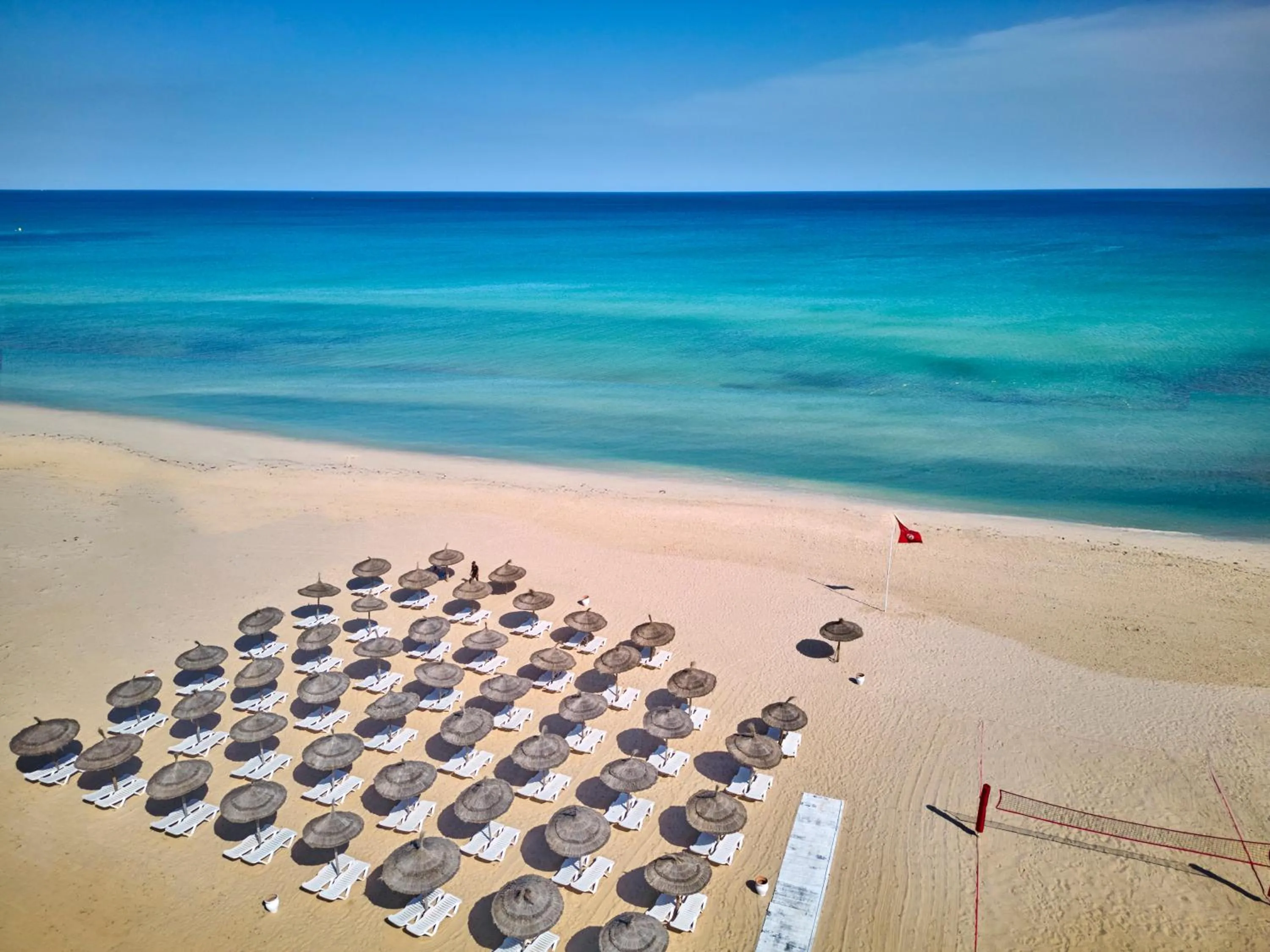 Beach in Nahrawess Resort & Thalasso