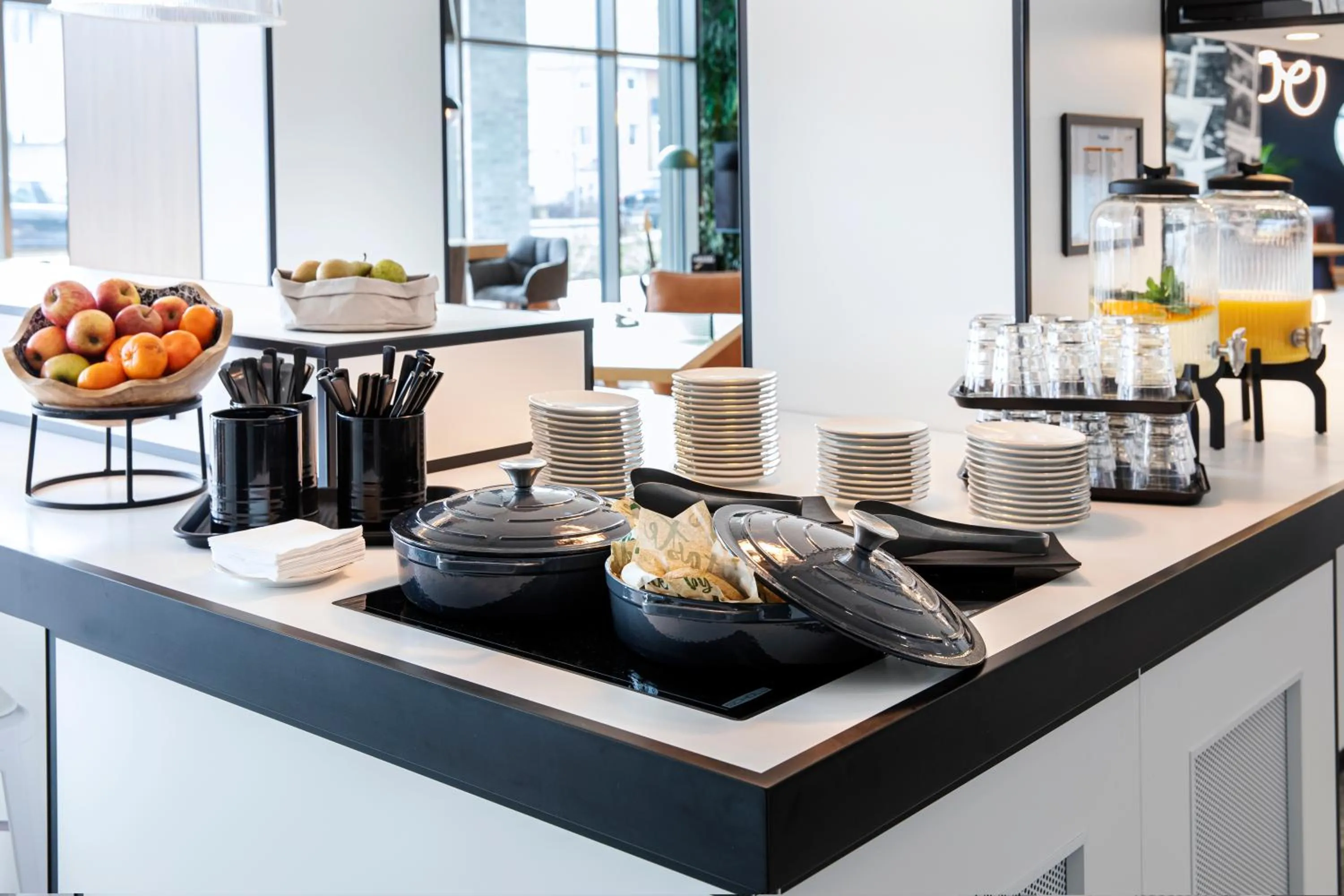 Continental breakfast in LOGINN Hotel Köln Airport