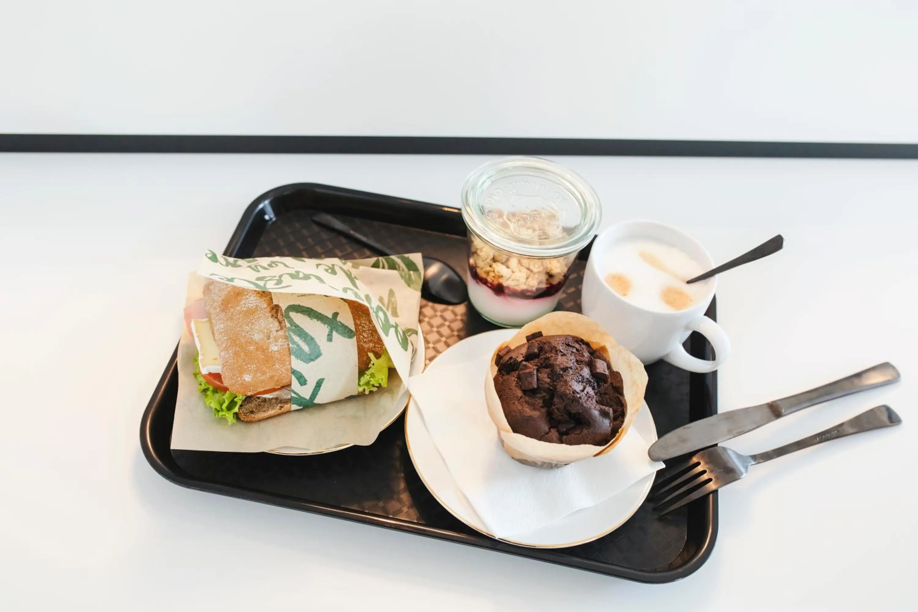 Continental breakfast in LOGINN Hotel Köln Airport