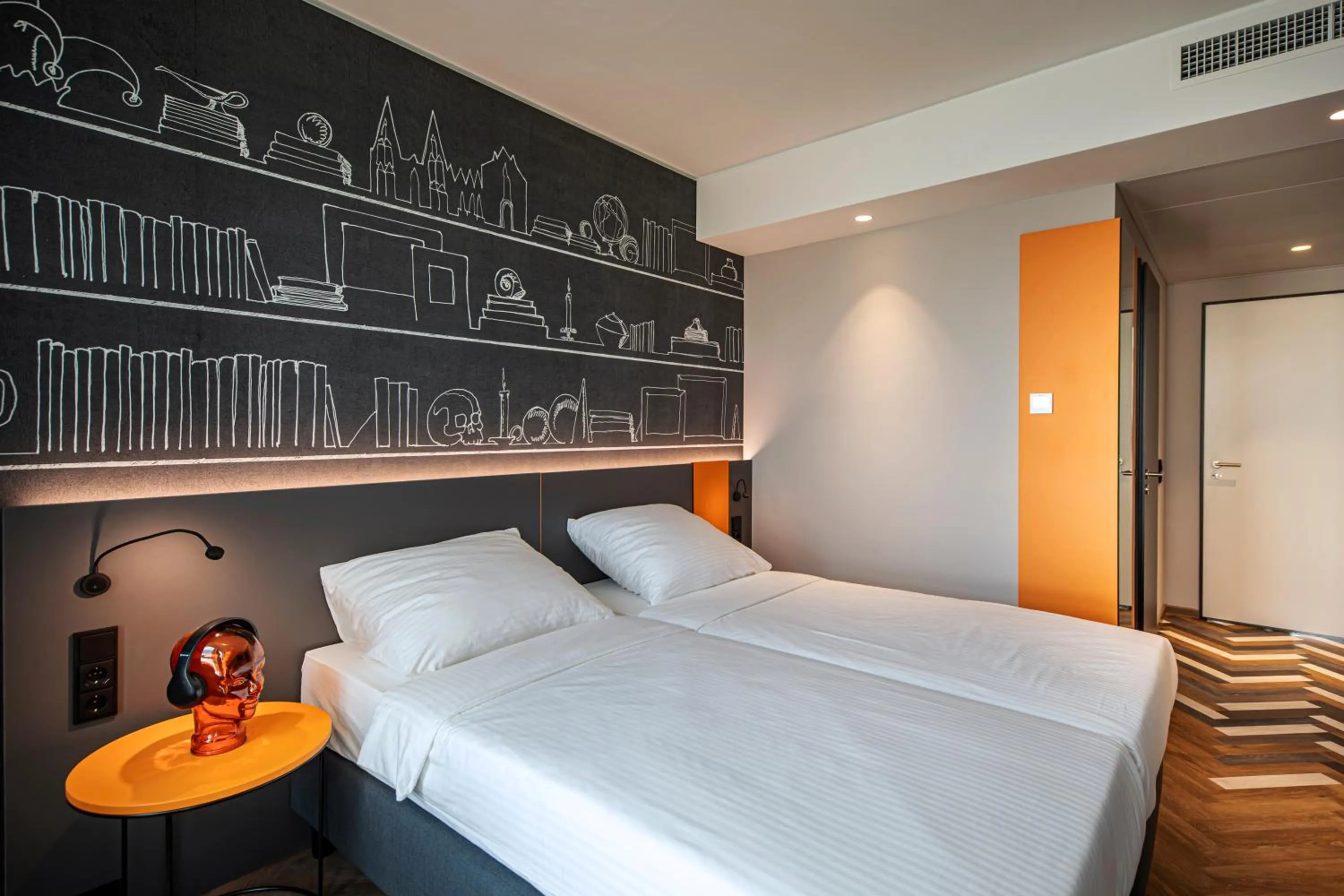 Bedroom, Bed in LOGINN Hotel Köln Airport