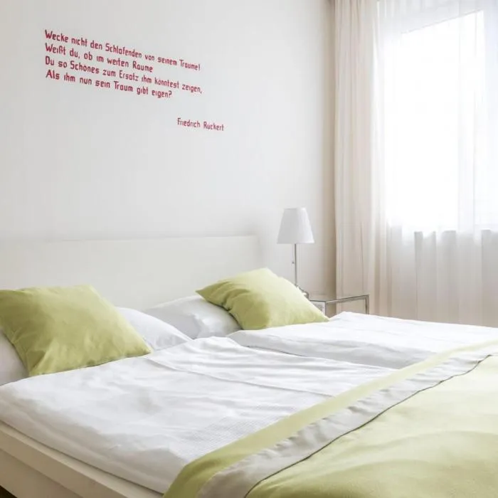 Bed in Hotel Villa Rückert