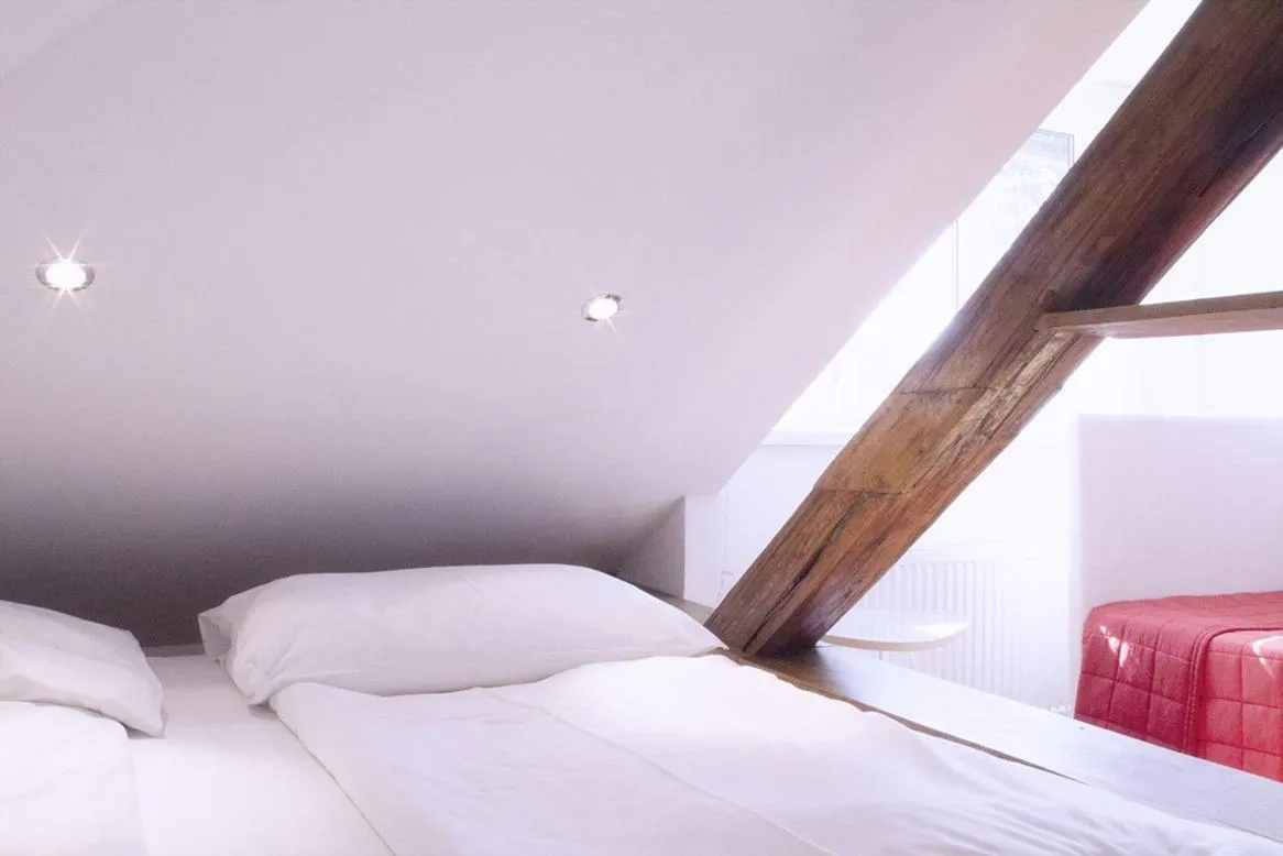 Bed in Hotel Villa Rückert