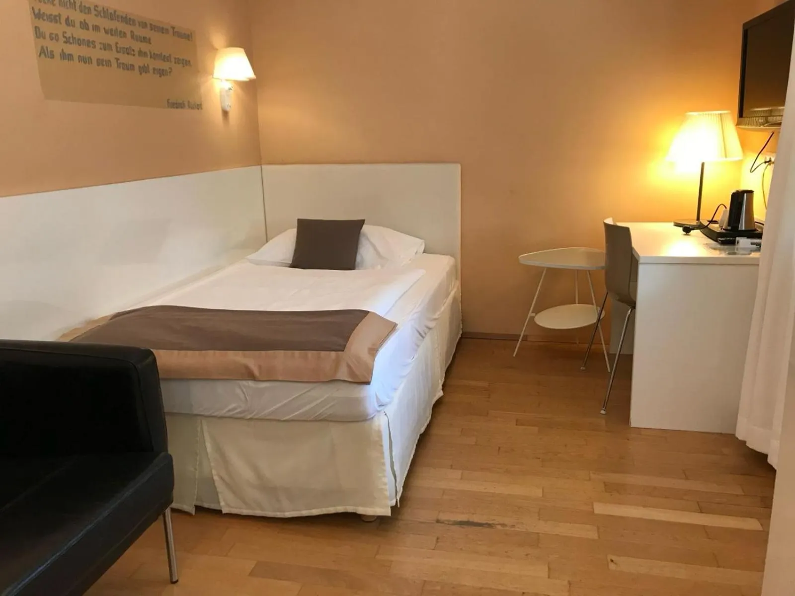 Bed in Hotel Villa Rückert