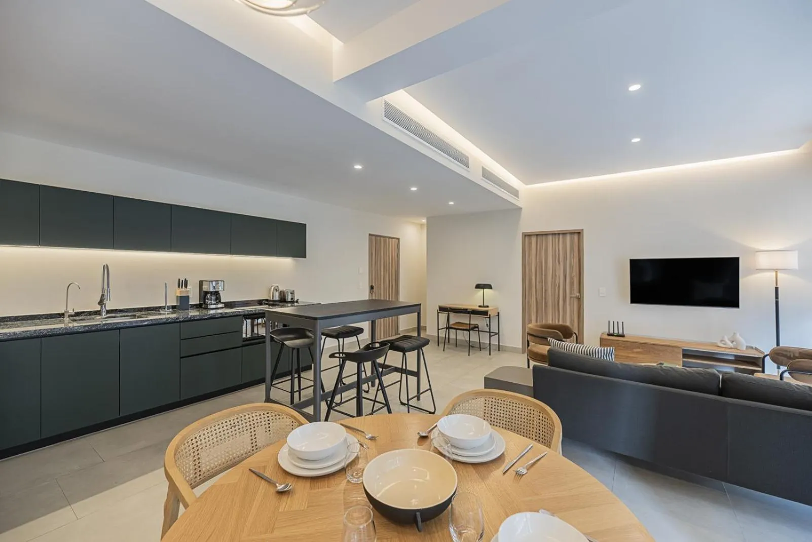 Living room in Cuadra 134 Residencial Condesa