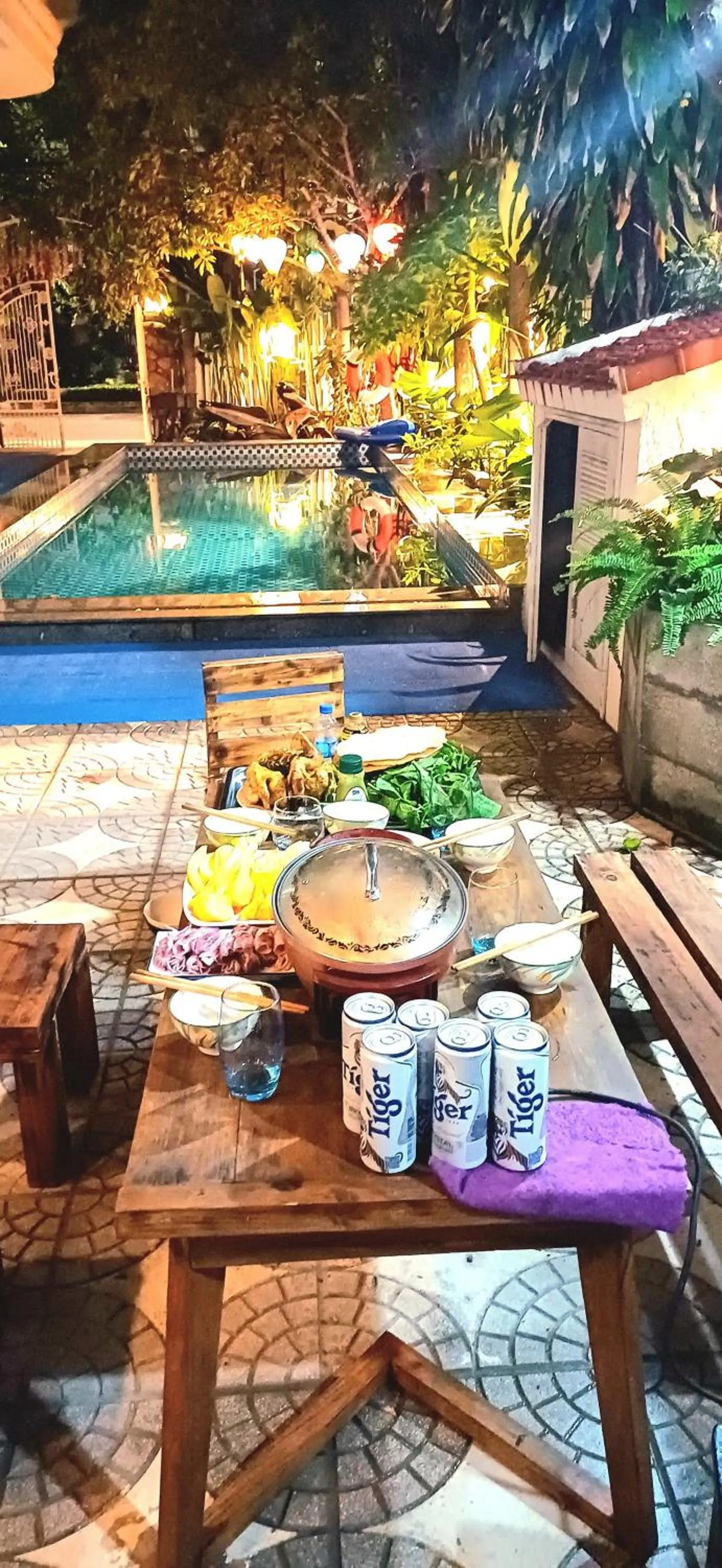 Patio in Minh Trang Villa Hoi An -BBQ Garden