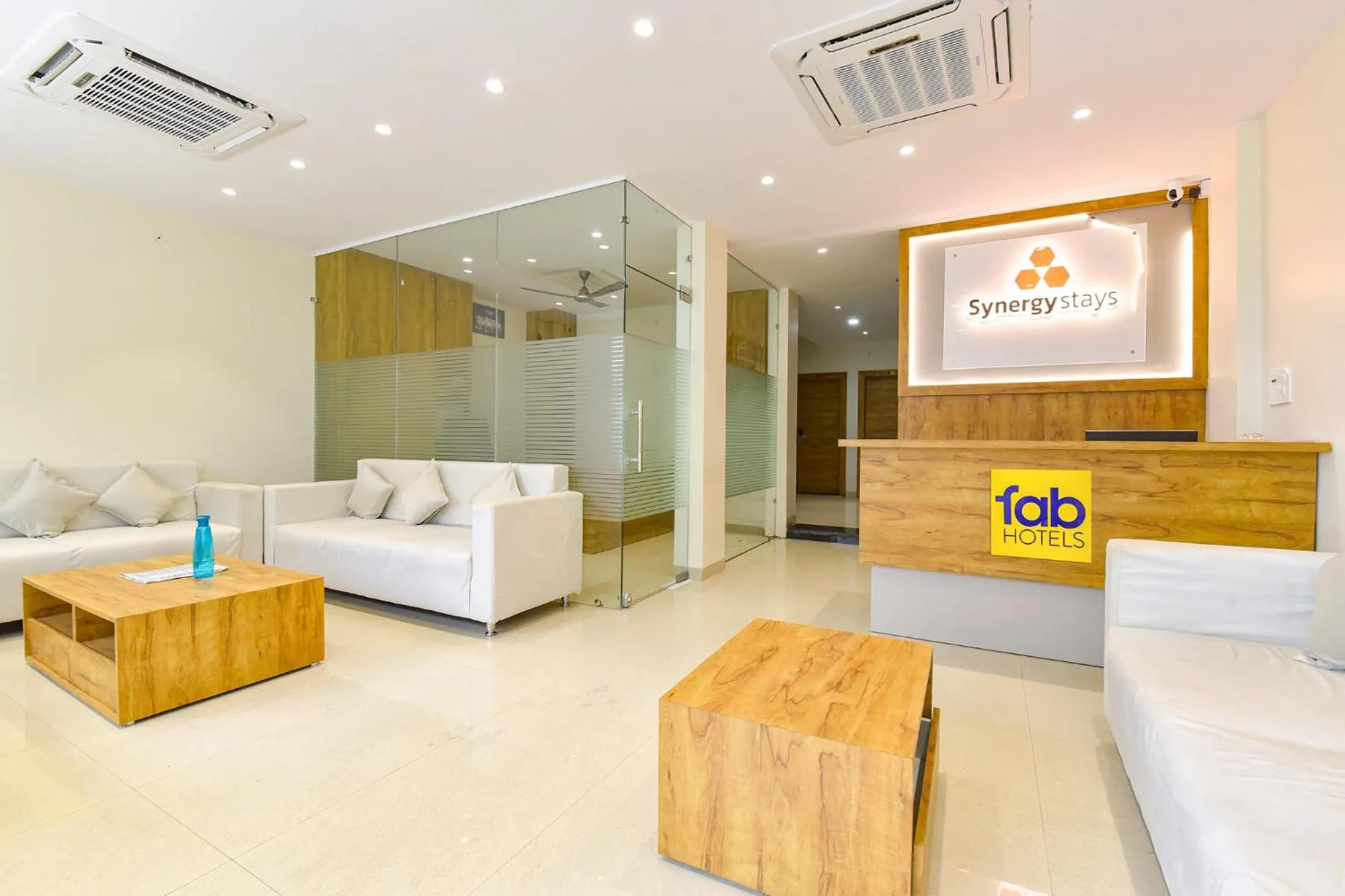 Lobby or reception in FabHotel Synergy Stays