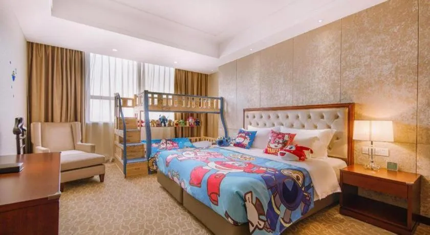 Bed in New Century Hotel Putuo Zhoushan