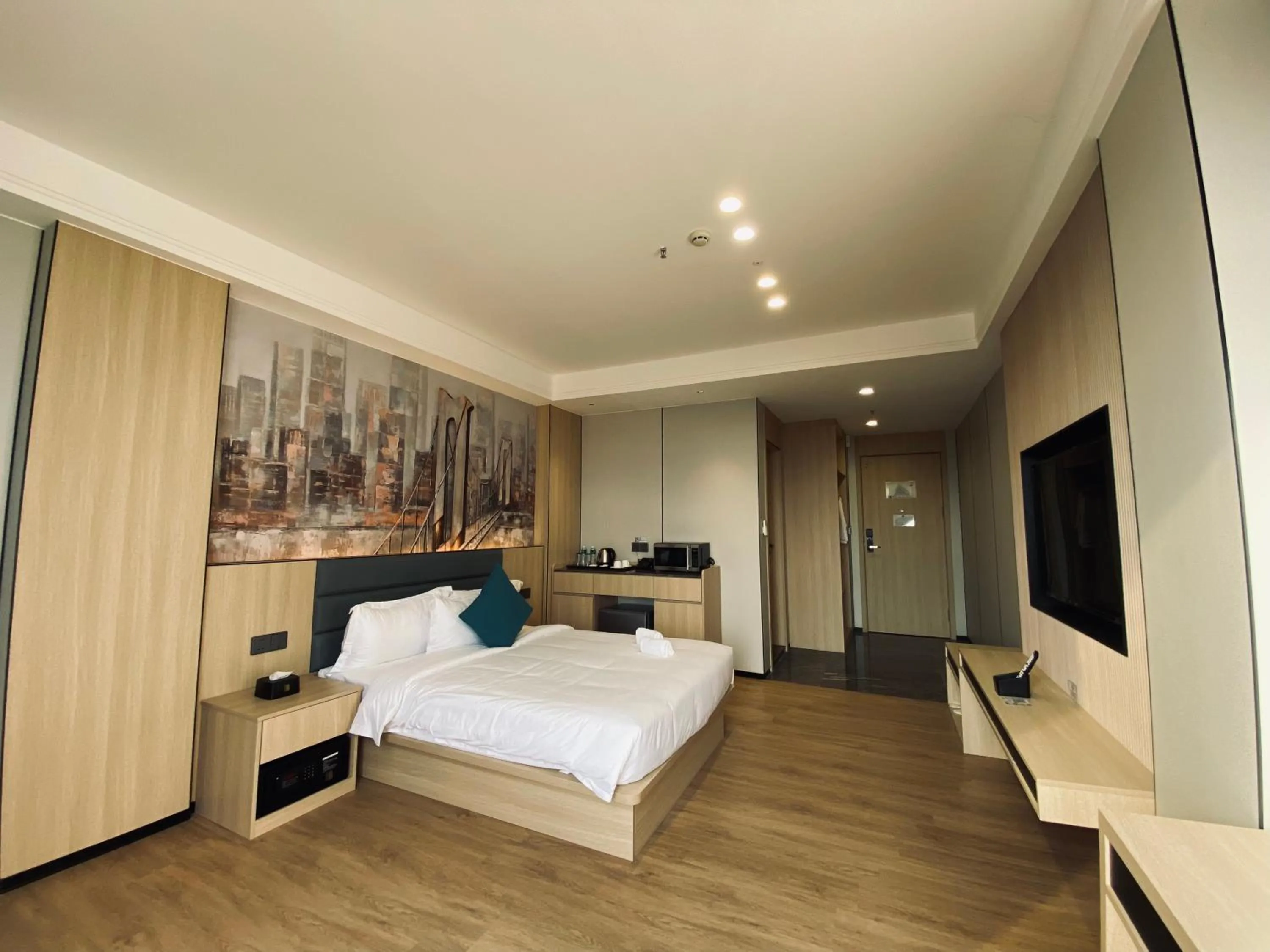 Bed in Fan's Hotel Palo