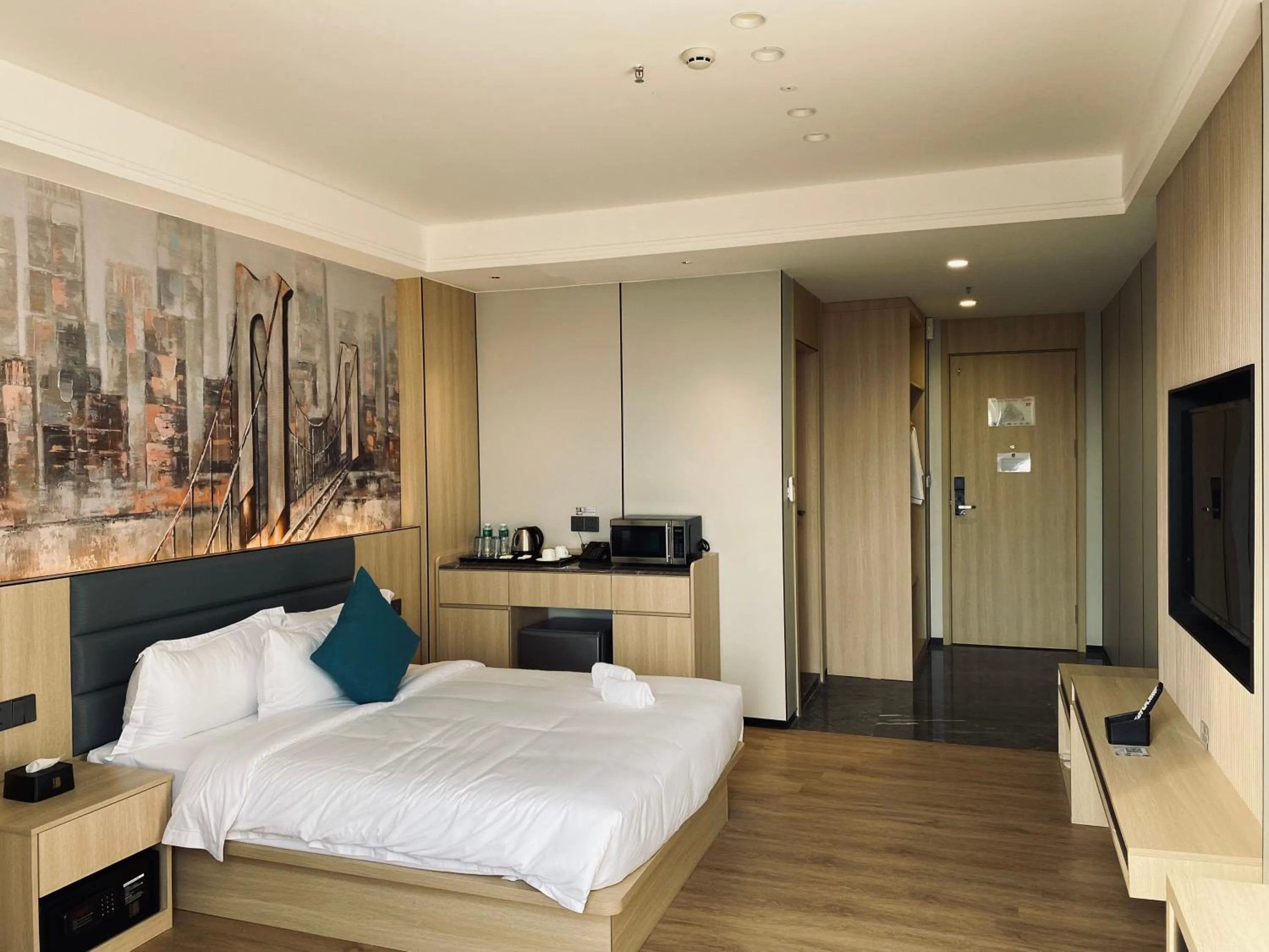 Bed in Fan's Hotel Palo