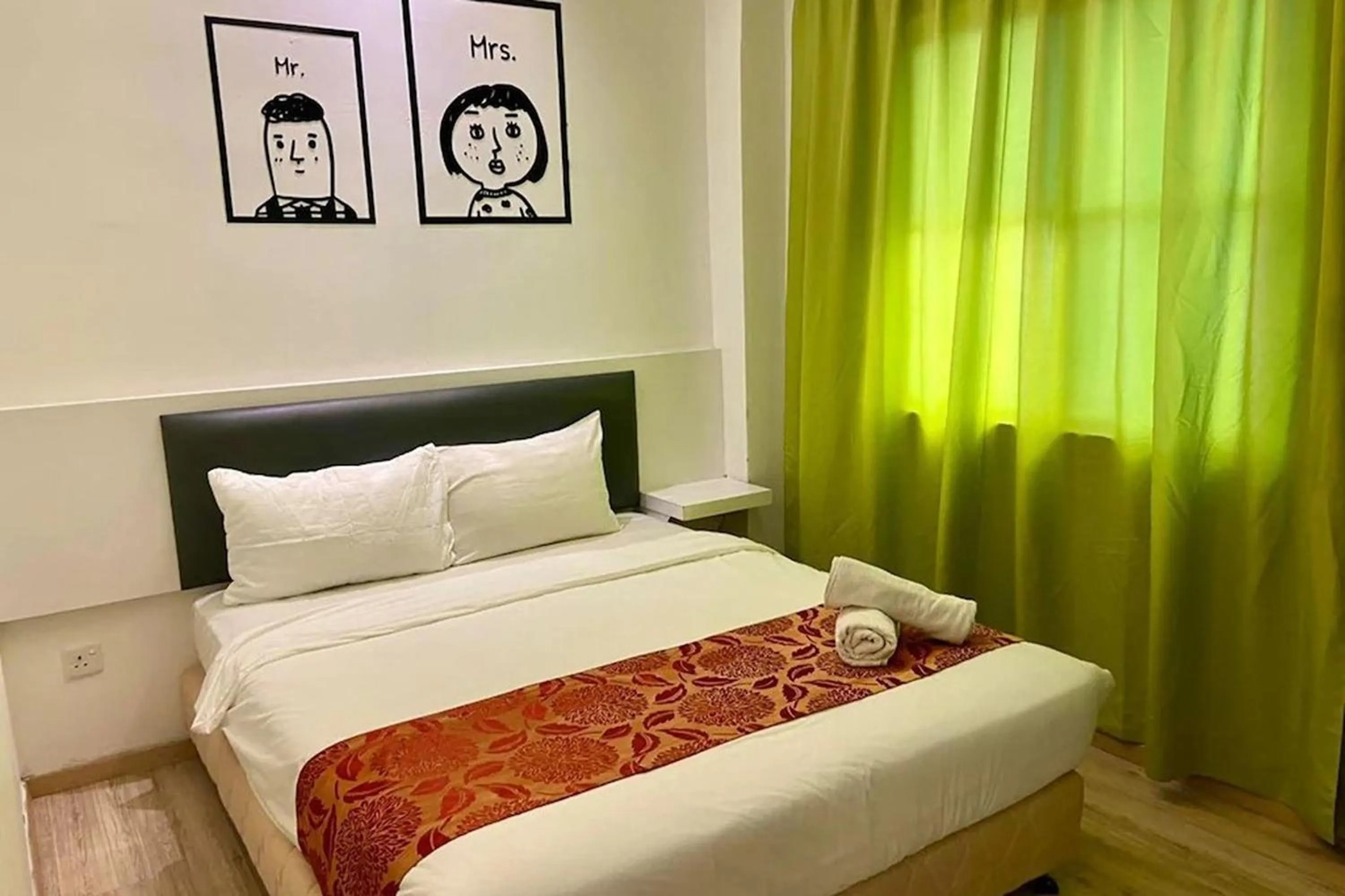 Bed in Hotel Dlima Inn Plaza Mahkota Melaka