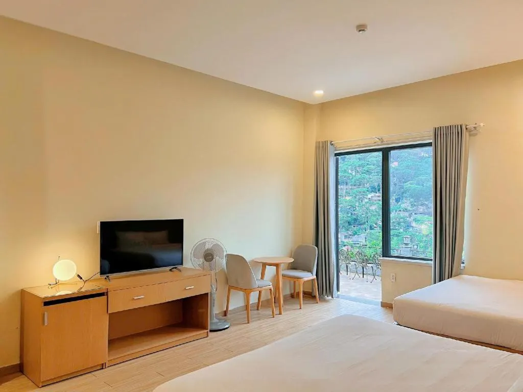 Bed in Gold View Boutique Hotel Đà Lạt