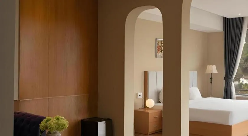 Bed in Gold View Boutique Hotel Đà Lạt