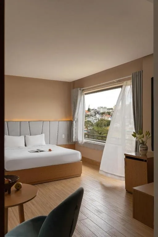 Bed in Gold View Boutique Hotel Đà Lạt