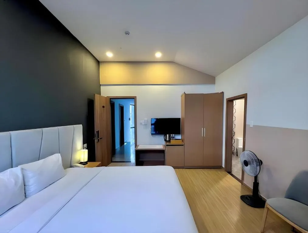 Bed in Gold View Boutique Hotel Đà Lạt