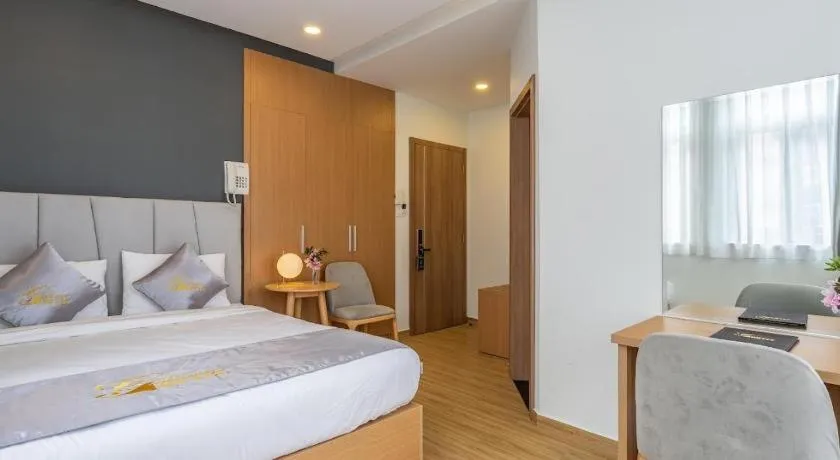 Bed in Gold View Boutique Hotel Đà Lạt