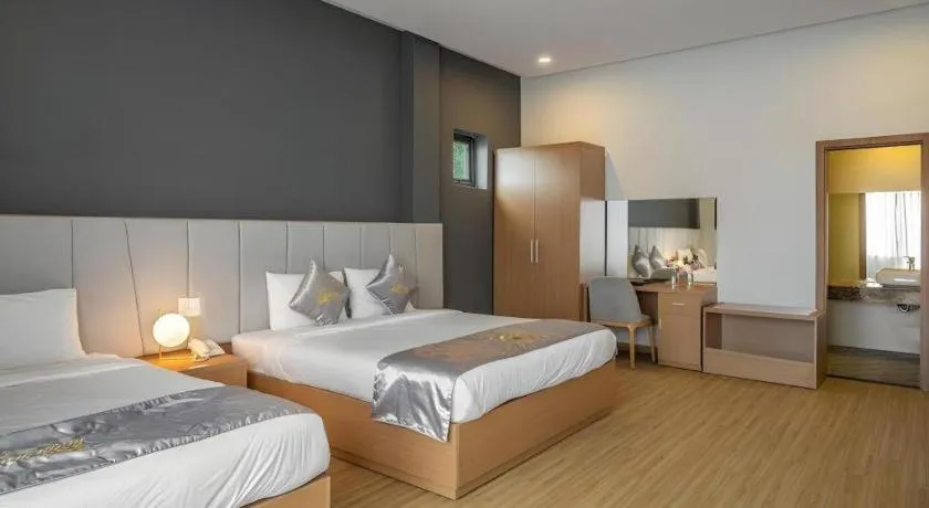 Bed in Gold View Boutique Hotel Đà Lạt