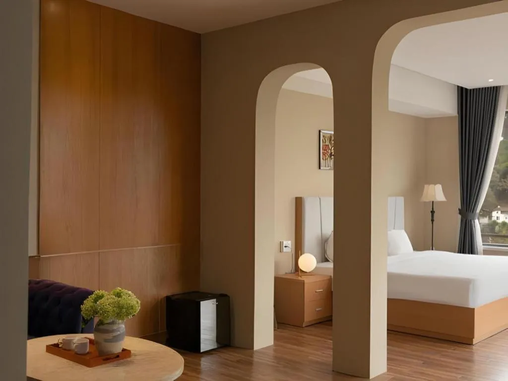 Bed in Gold View Boutique Hotel Đà Lạt