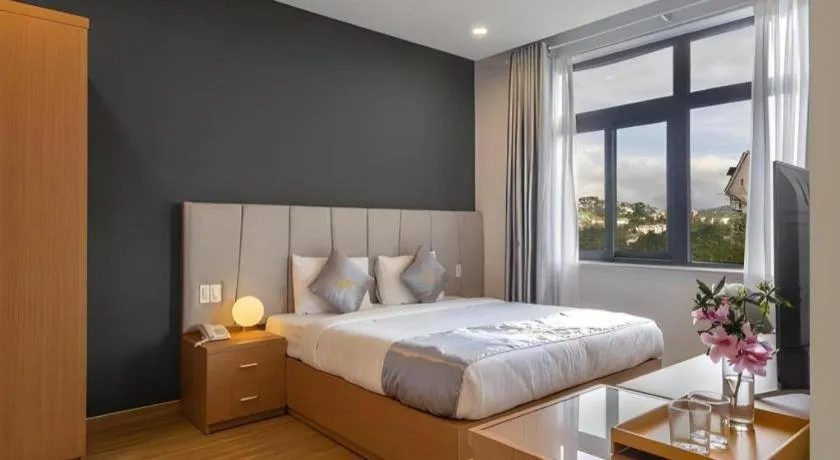 Bed in Gold View Boutique Hotel Đà Lạt