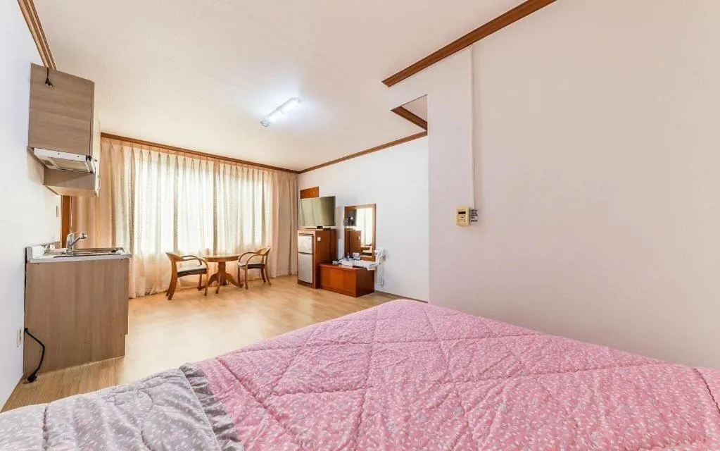 Bed in Gangneung Gyeongpodae Gangneung Motel