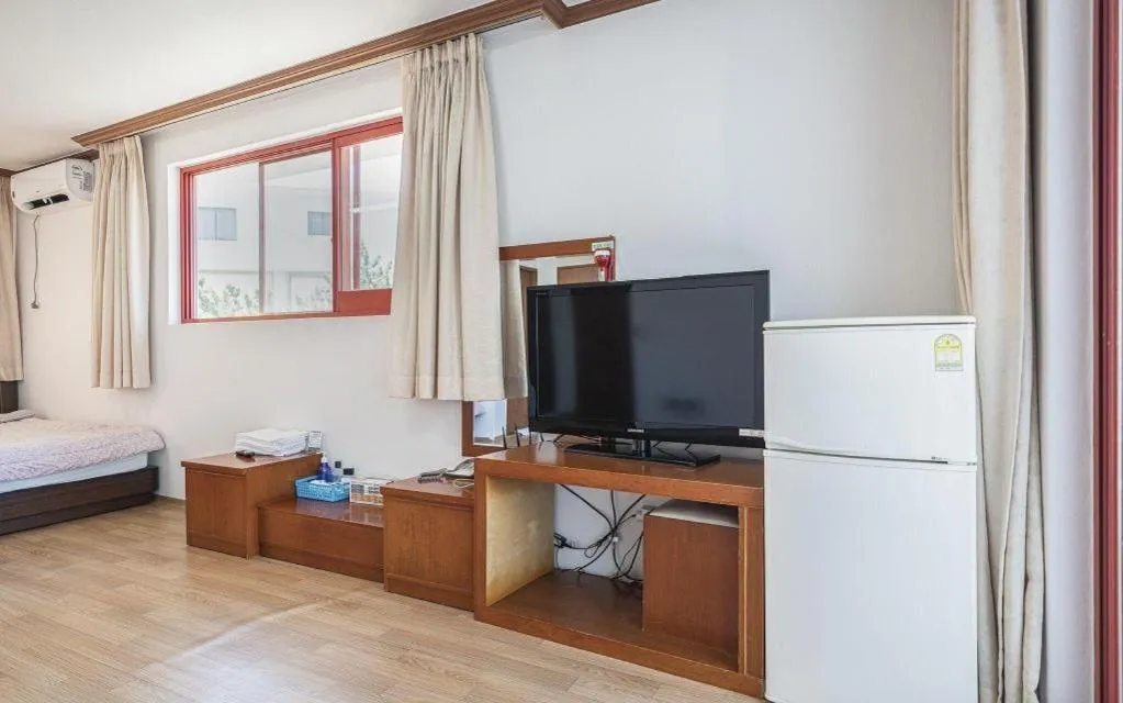 Bed in Gangneung Gyeongpodae Gangneung Motel