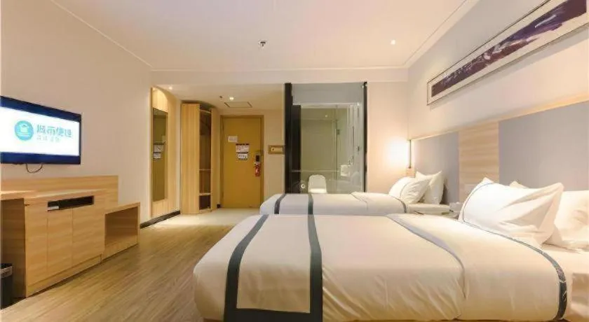 Bed in City Comfort Inn Beihai RT-Mart High Speed Railway Station