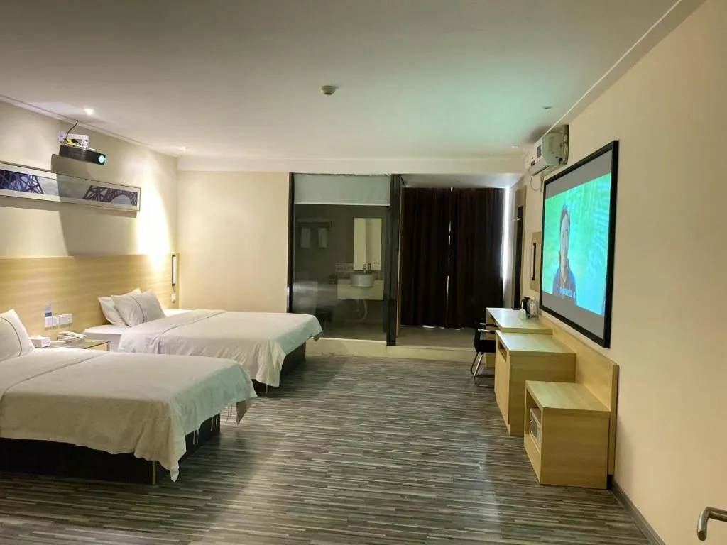 Bed in City Comfort Inn Foshan Shunde Leliu