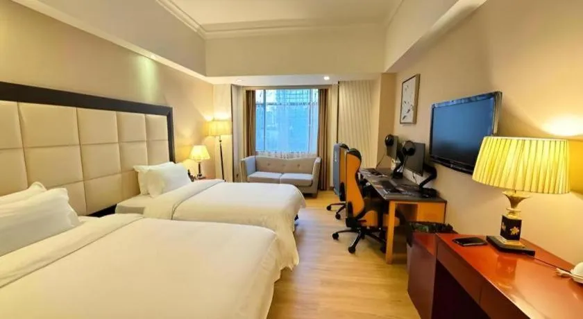 Bed in Shenzhen Bao Yue Hotel