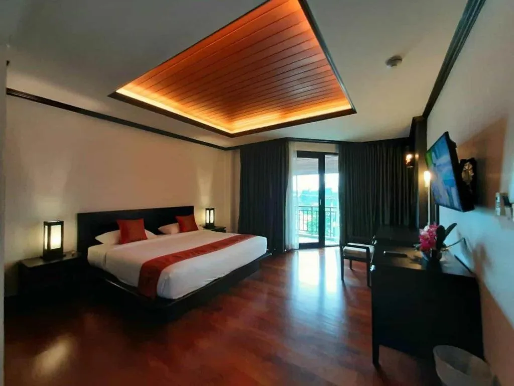 Bed in khaoyai lumtakong hotel