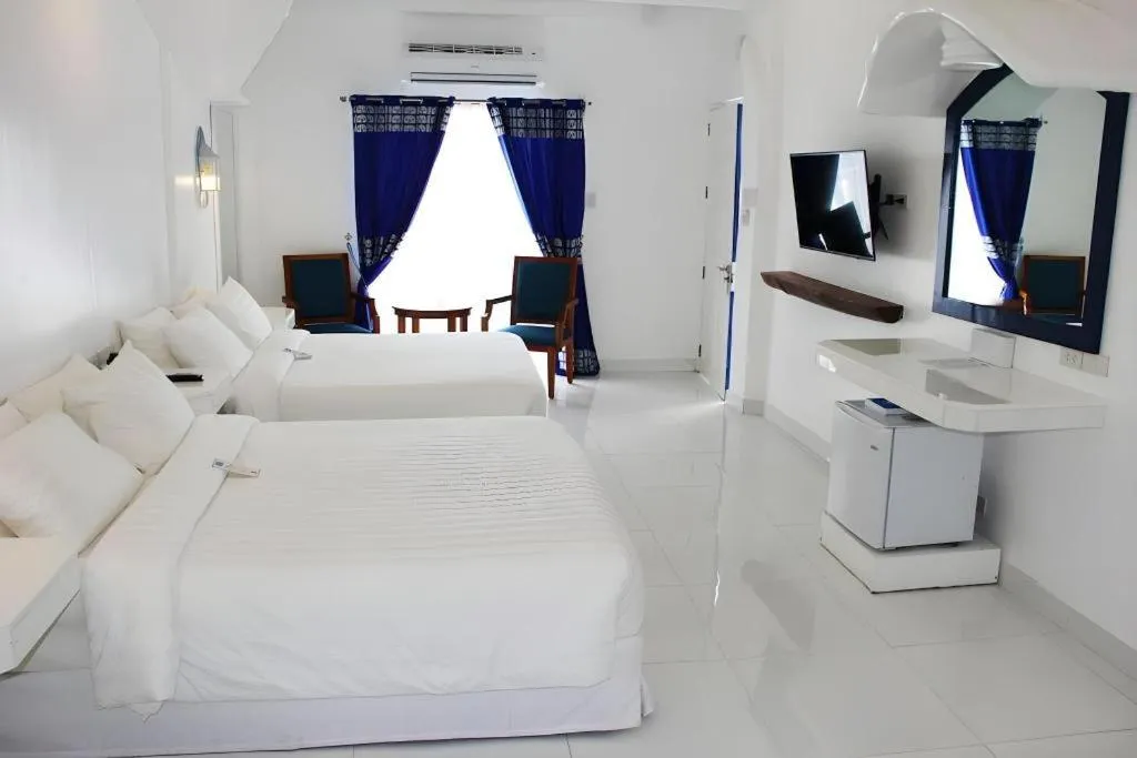 Bed in Vitalis Villas