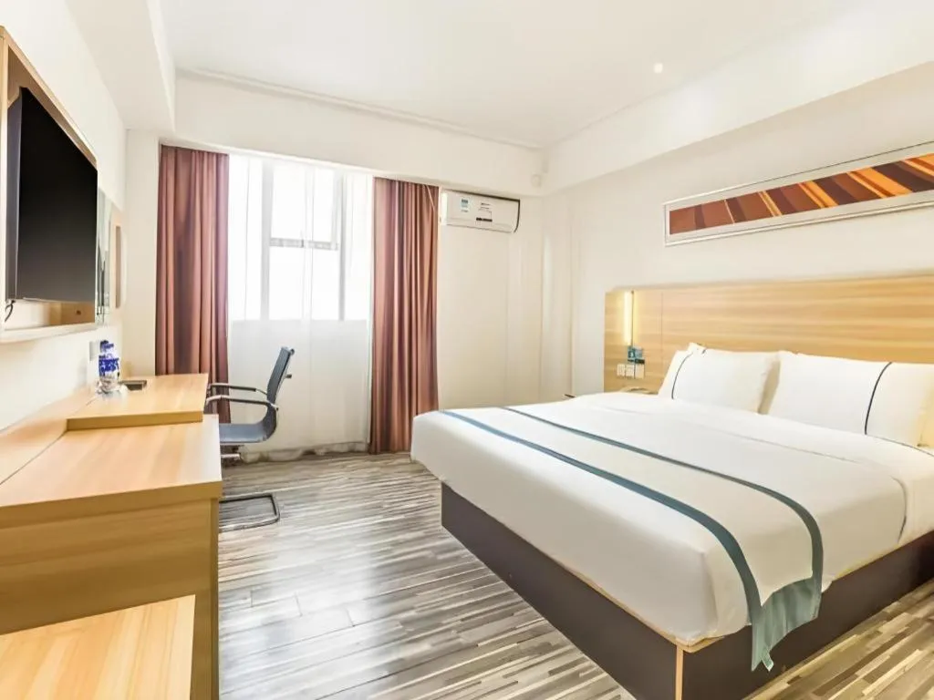 Bed in City Comfort Inn Zhaoqing Qixingyan Scenic Area Xinghu Archway